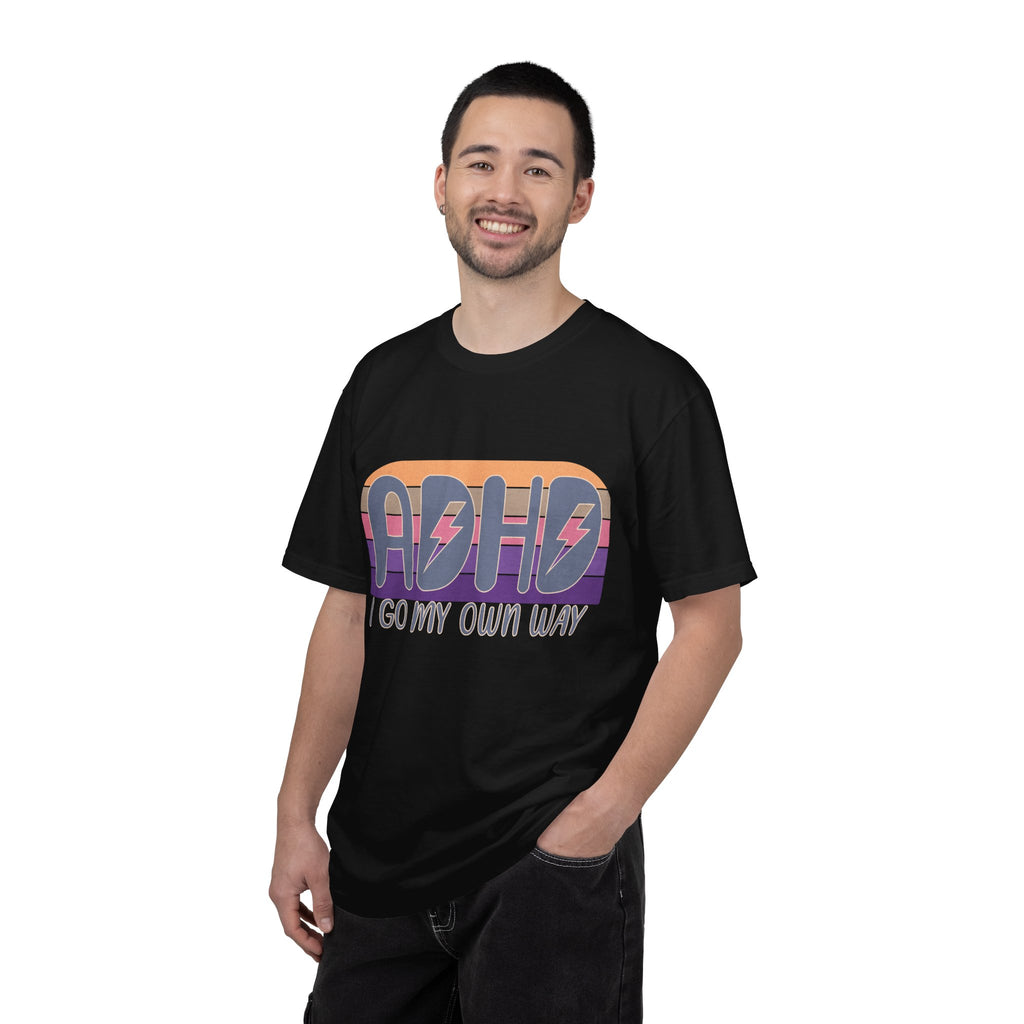 ADHD I Go My Own Way Tee — Retro Lightning Graphic T-Shirt