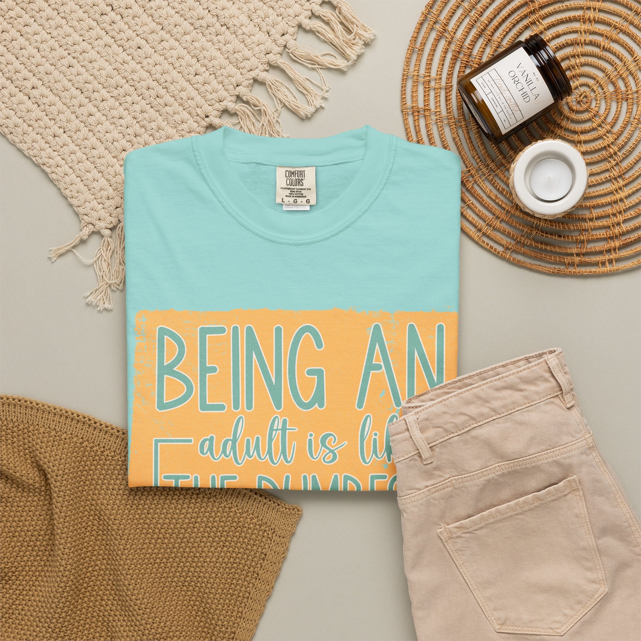 Being an Adult Is Like the Dumbest Thing I’ve Ever Done Textured T-Shirt