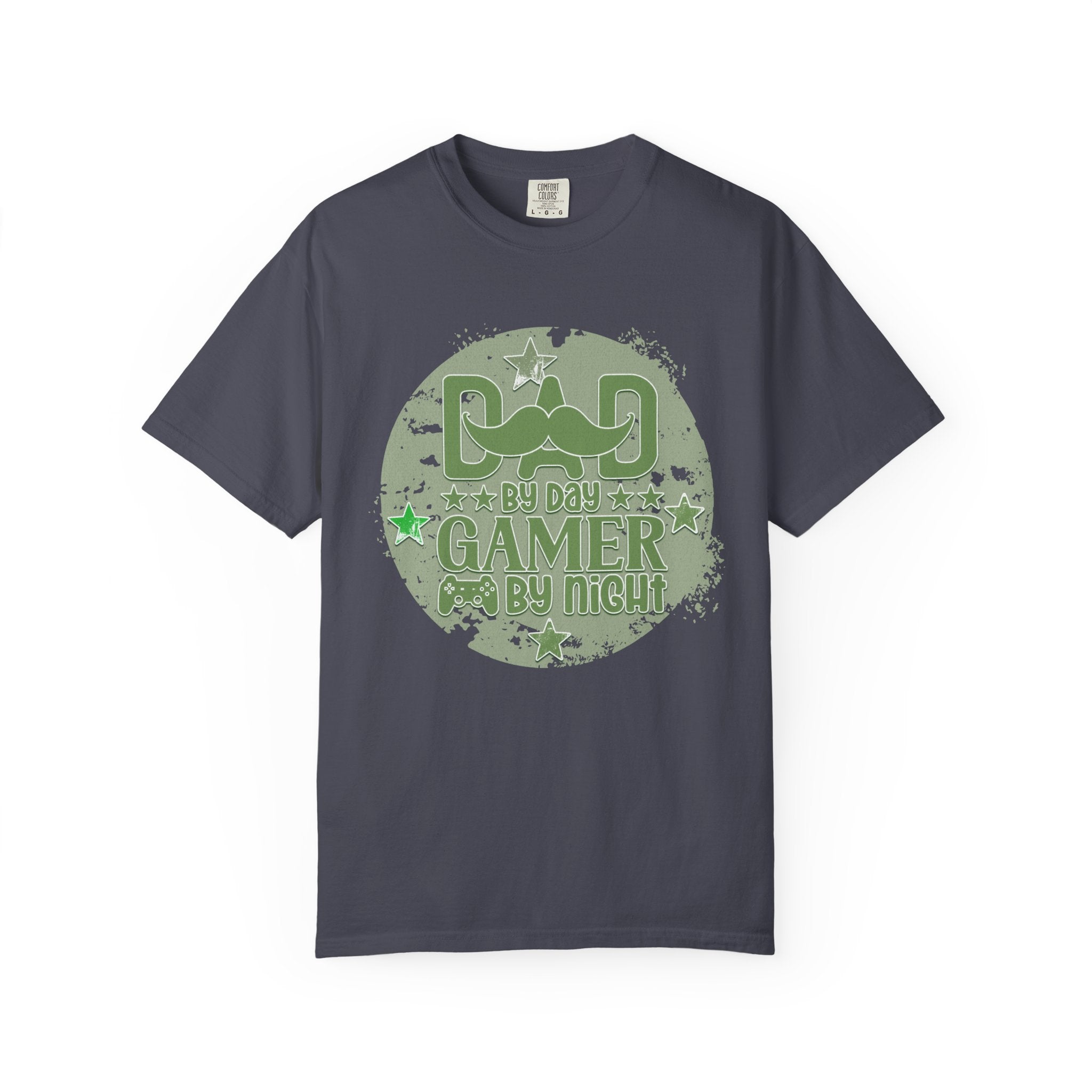 Dad By Day Gamer By Night Textured T-Shirt