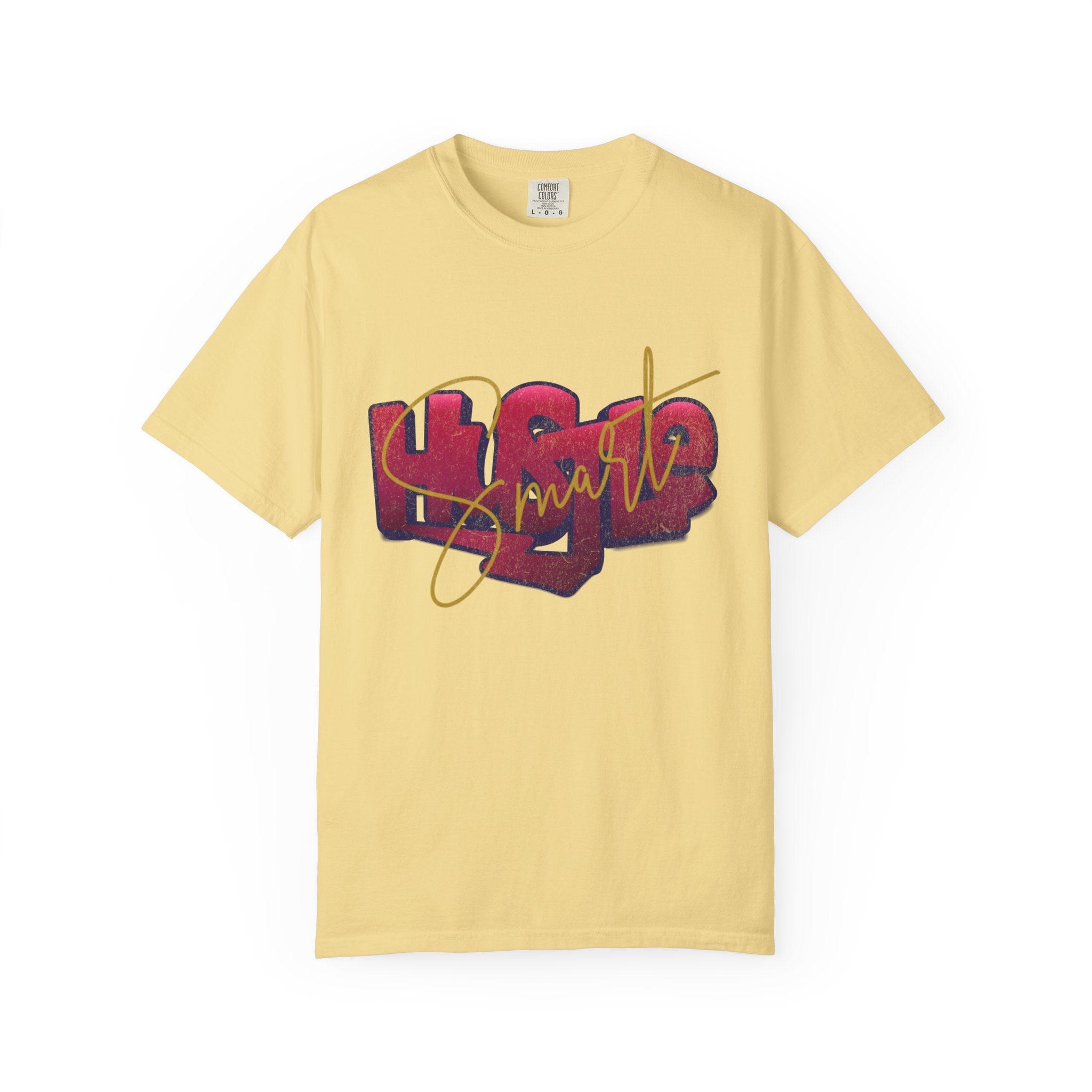 Textured Retro Hustle Smart Graphic Shirt