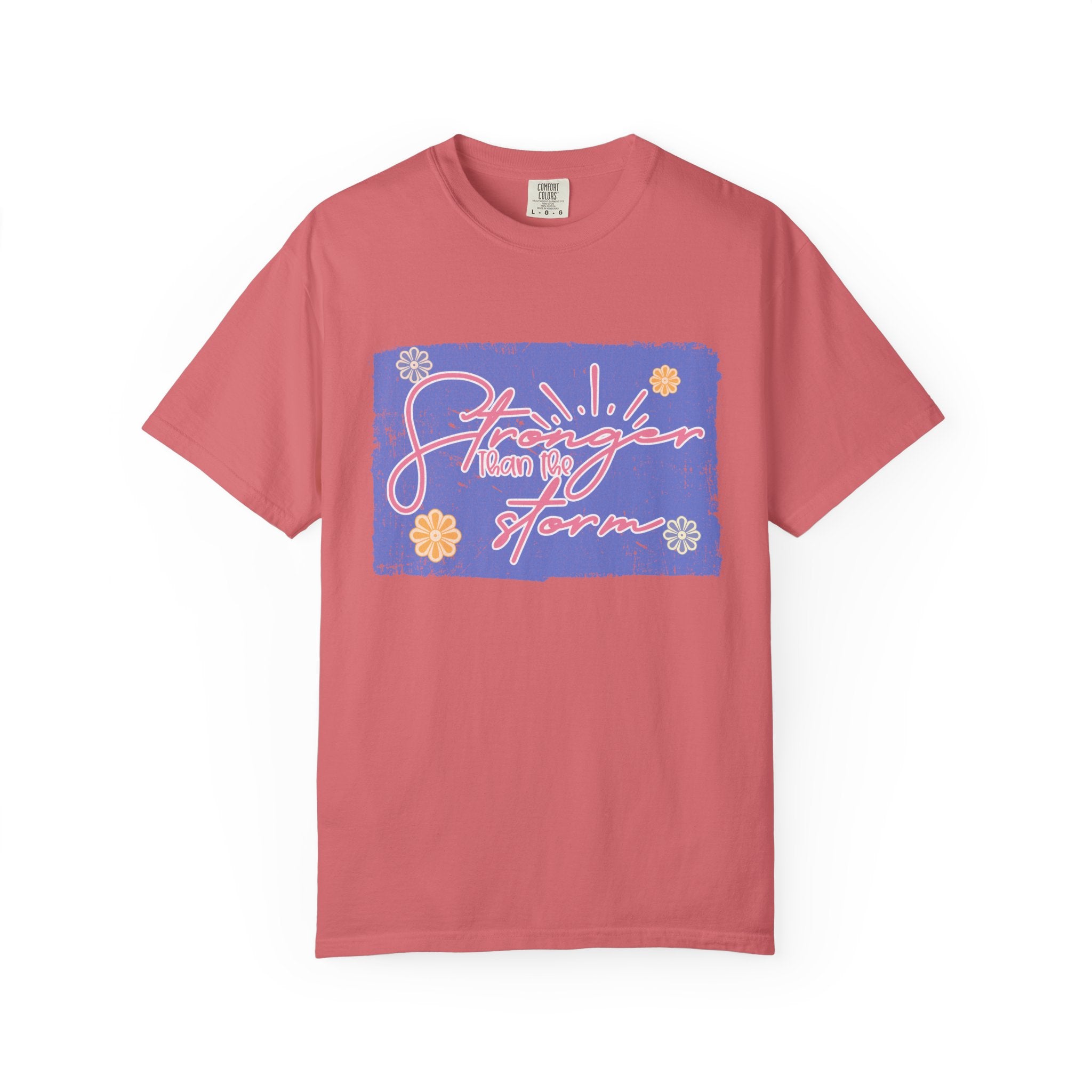 Stranger Than Fiction T-shirt | Textured Retro Script Floral Graphic