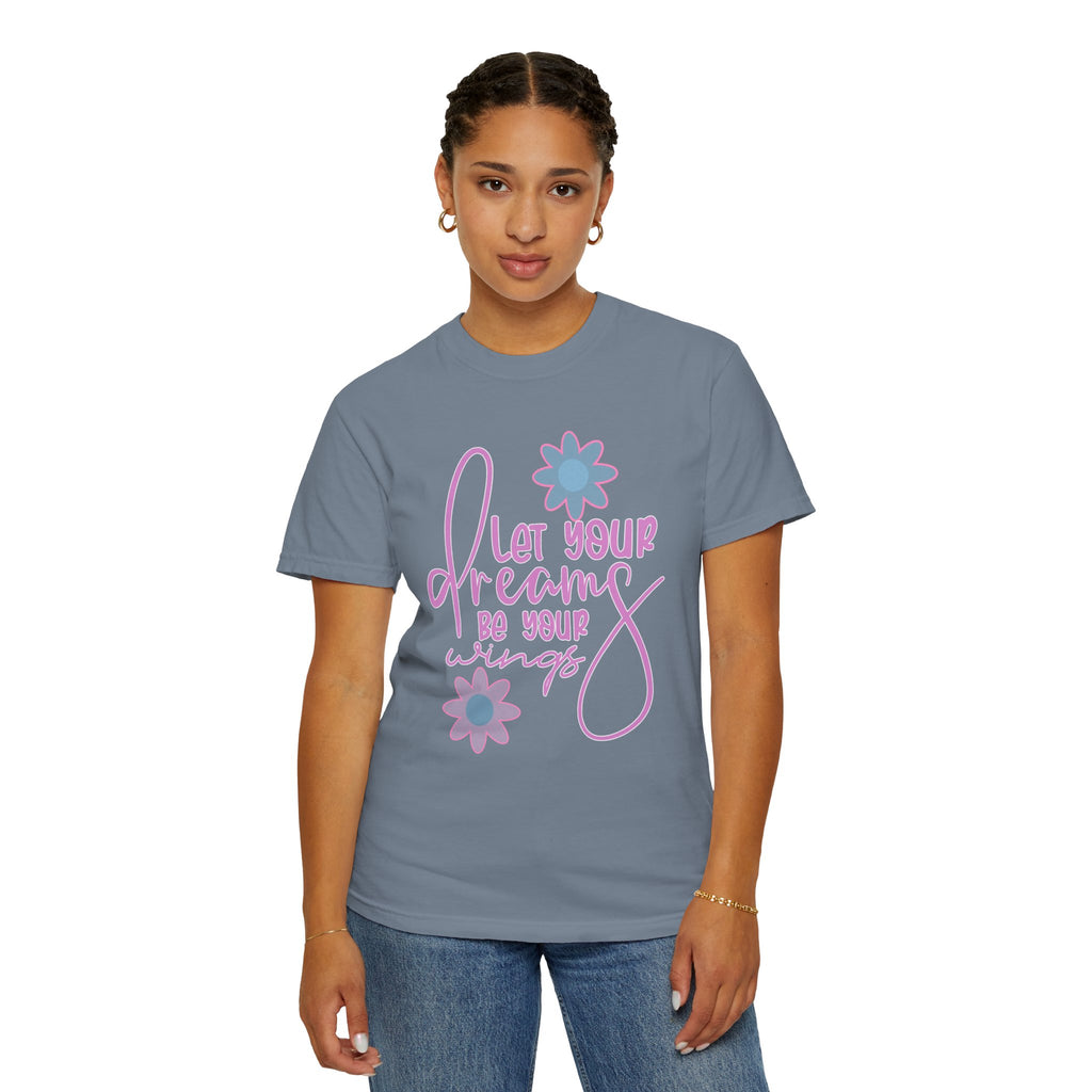 Textured Let Your Dreams Be Your Wings T-Shirt