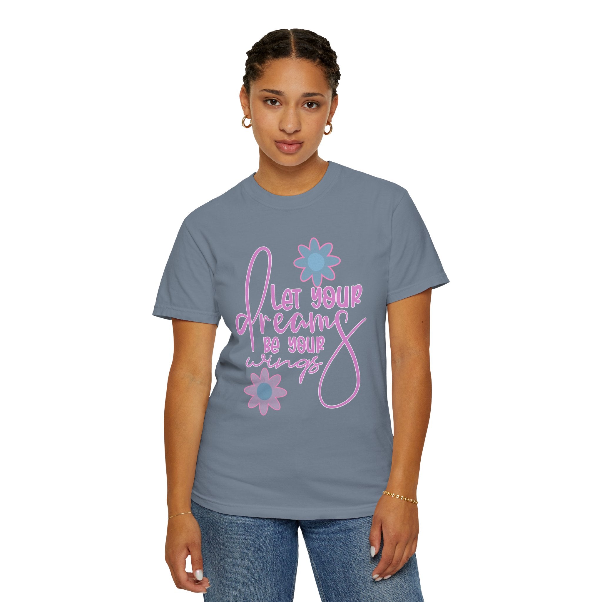 Textured Let Your Dreams Be Your Wings T-Shirt