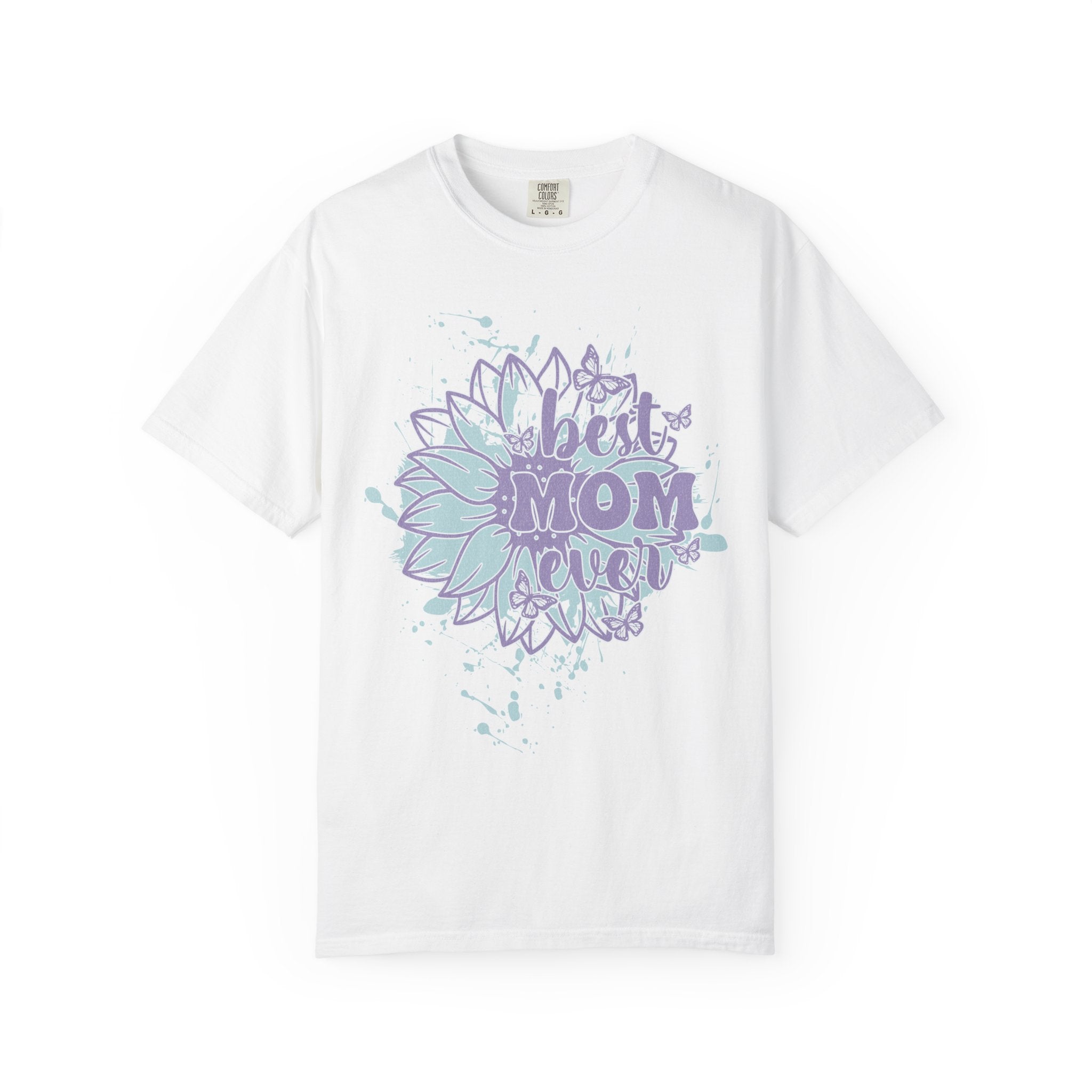 Mom Squad TexturedT-Shirt – 'Best Mom Ever' Floral Graphic Tee