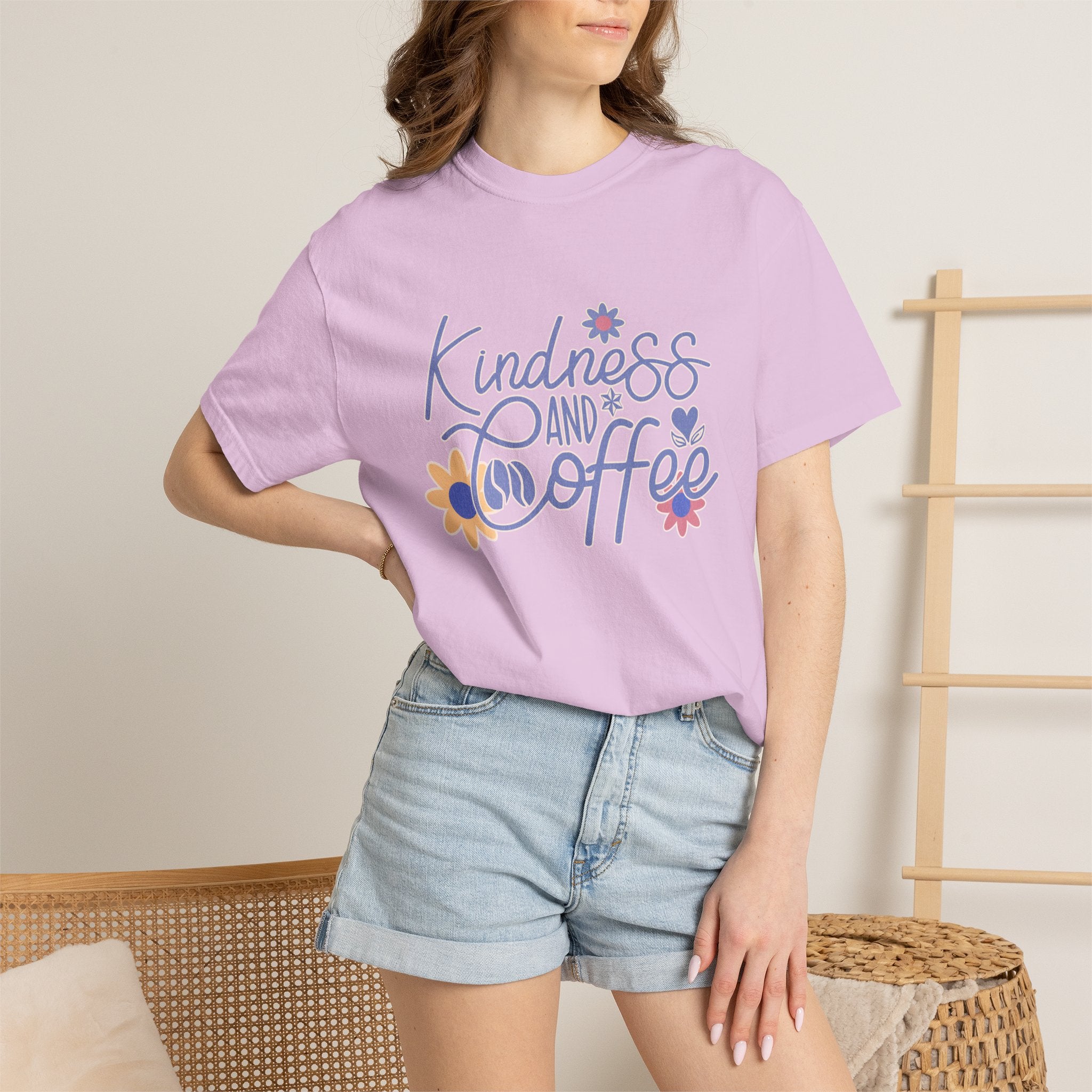 Textured Kindness and Coffee T-Shirt