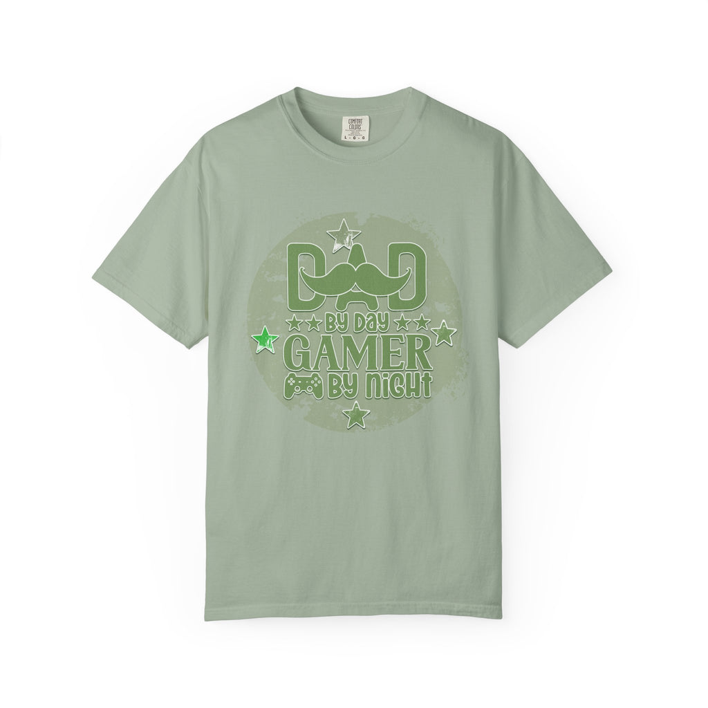 Dad By Day Gamer By Night Textured T-Shirt