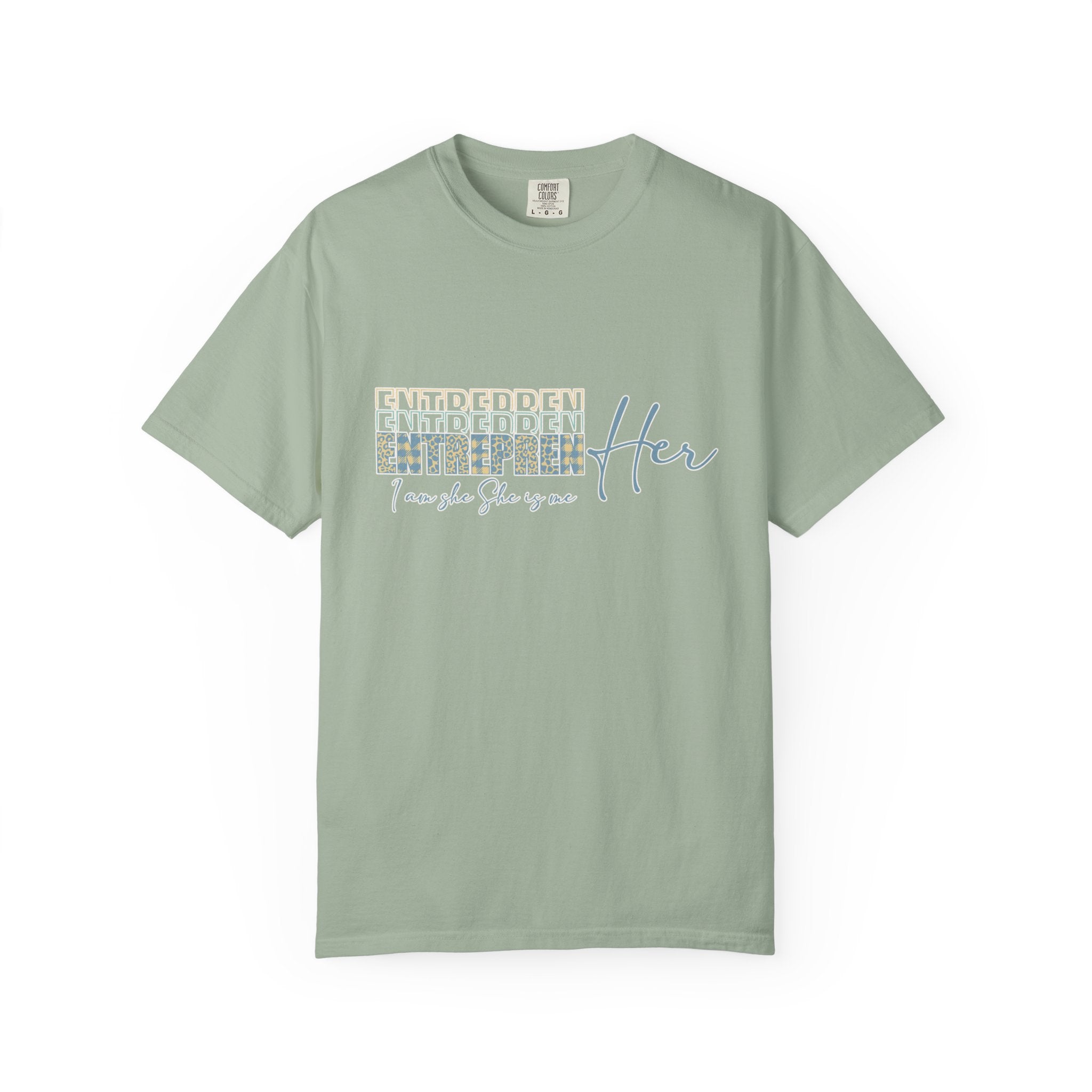 EntreprenHer Leopard Print Script Tee — "I run this, She runs you" Inspirational Graphic Tee