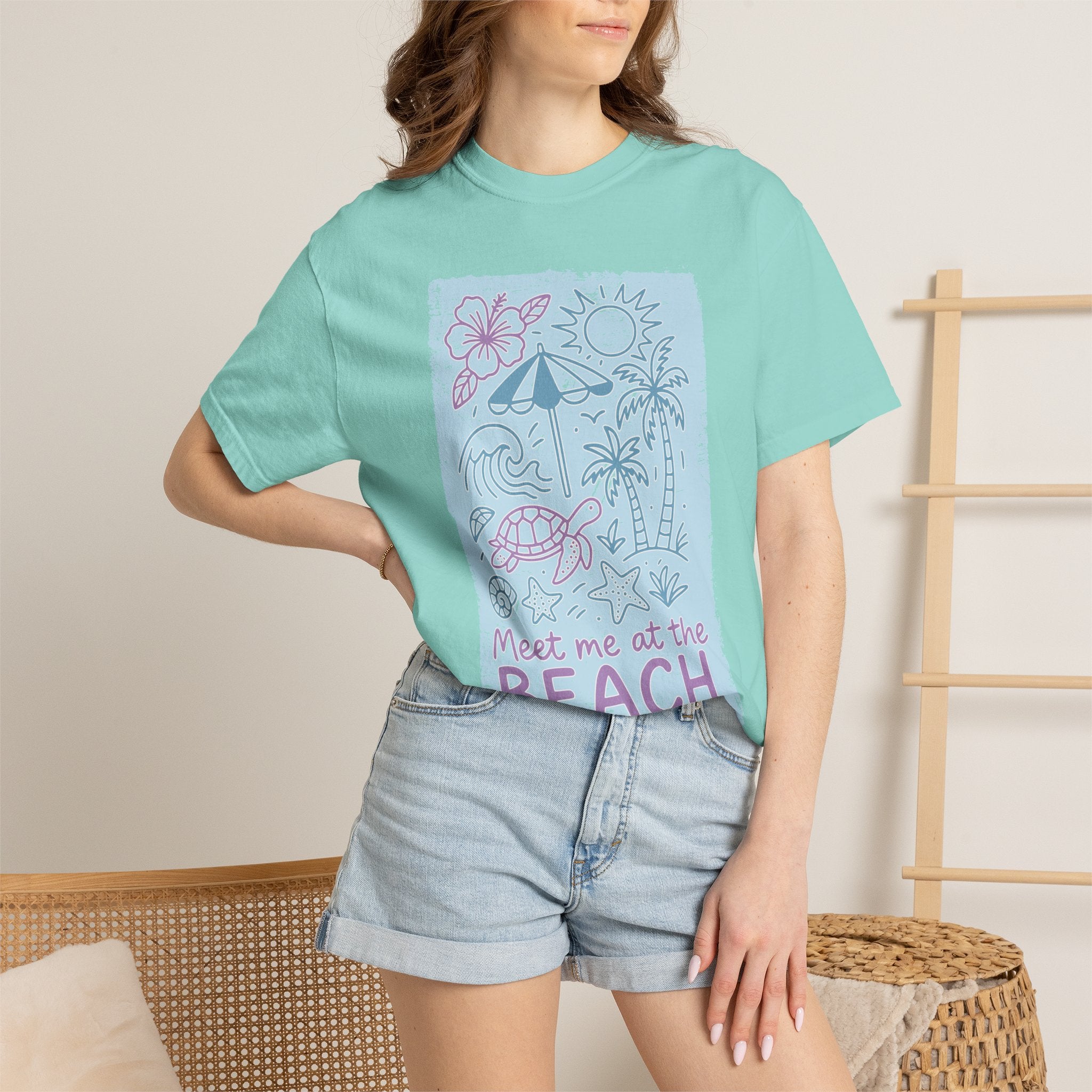 Meet Me at the Beach Textured T-Shirt