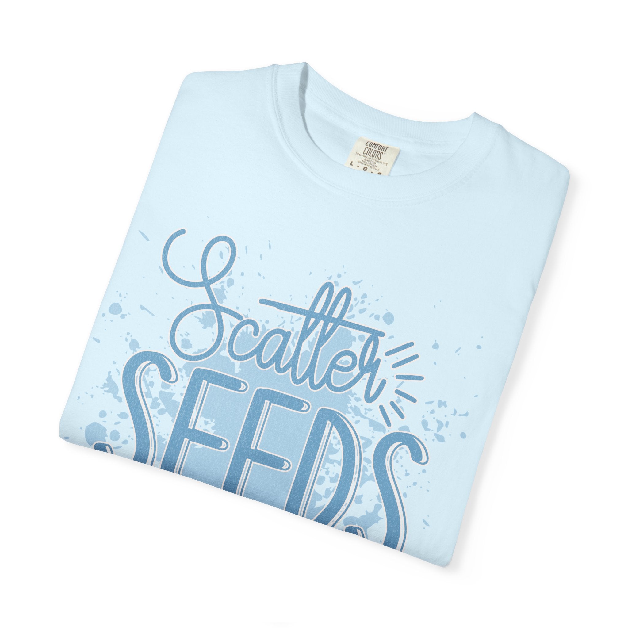 Texturerd T-Shirt • Scatter Seeds of Kindness Inspirational Graphic Tee