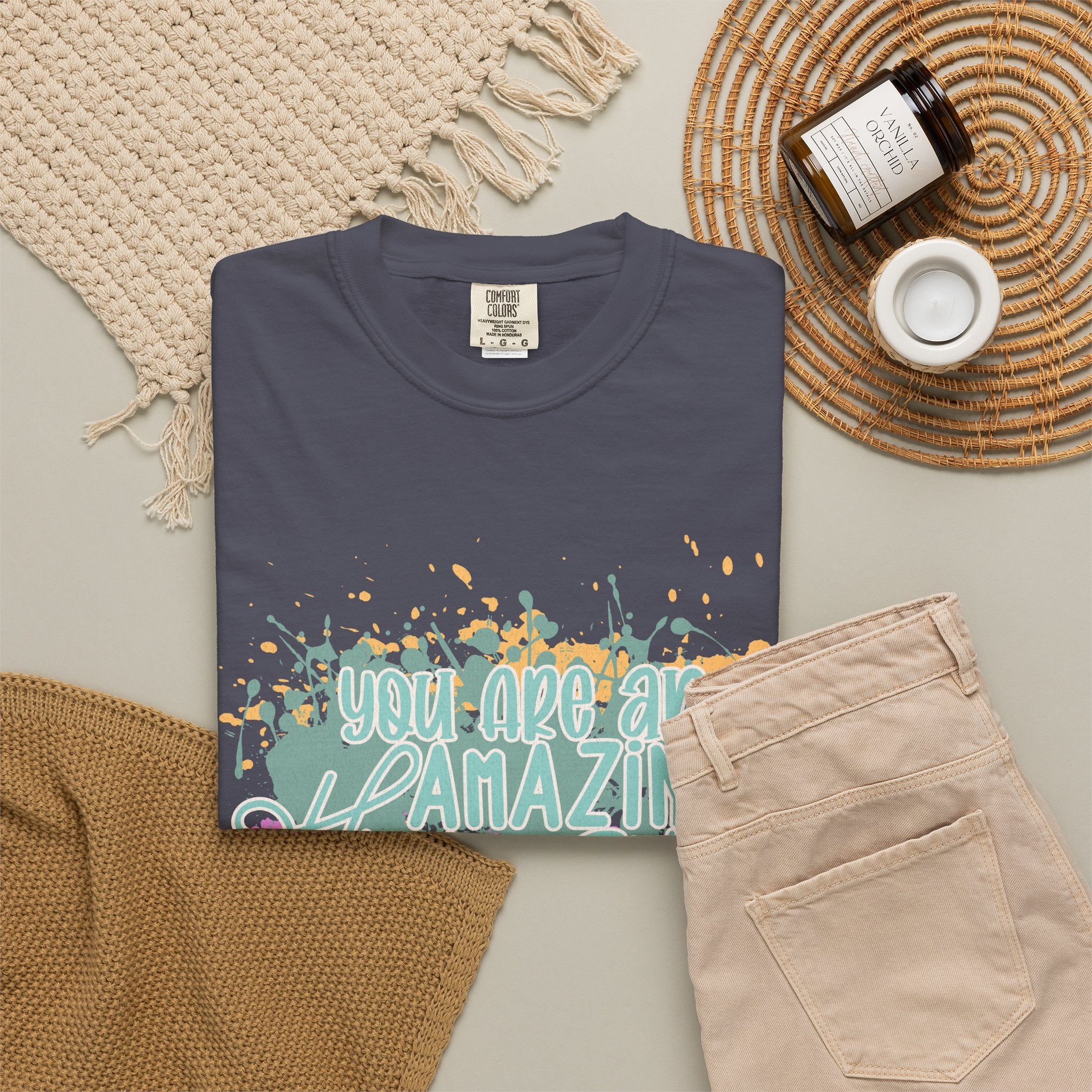 You Are An Amazing Human T-Shirt —Textured Positive Splash Graphic Tee
