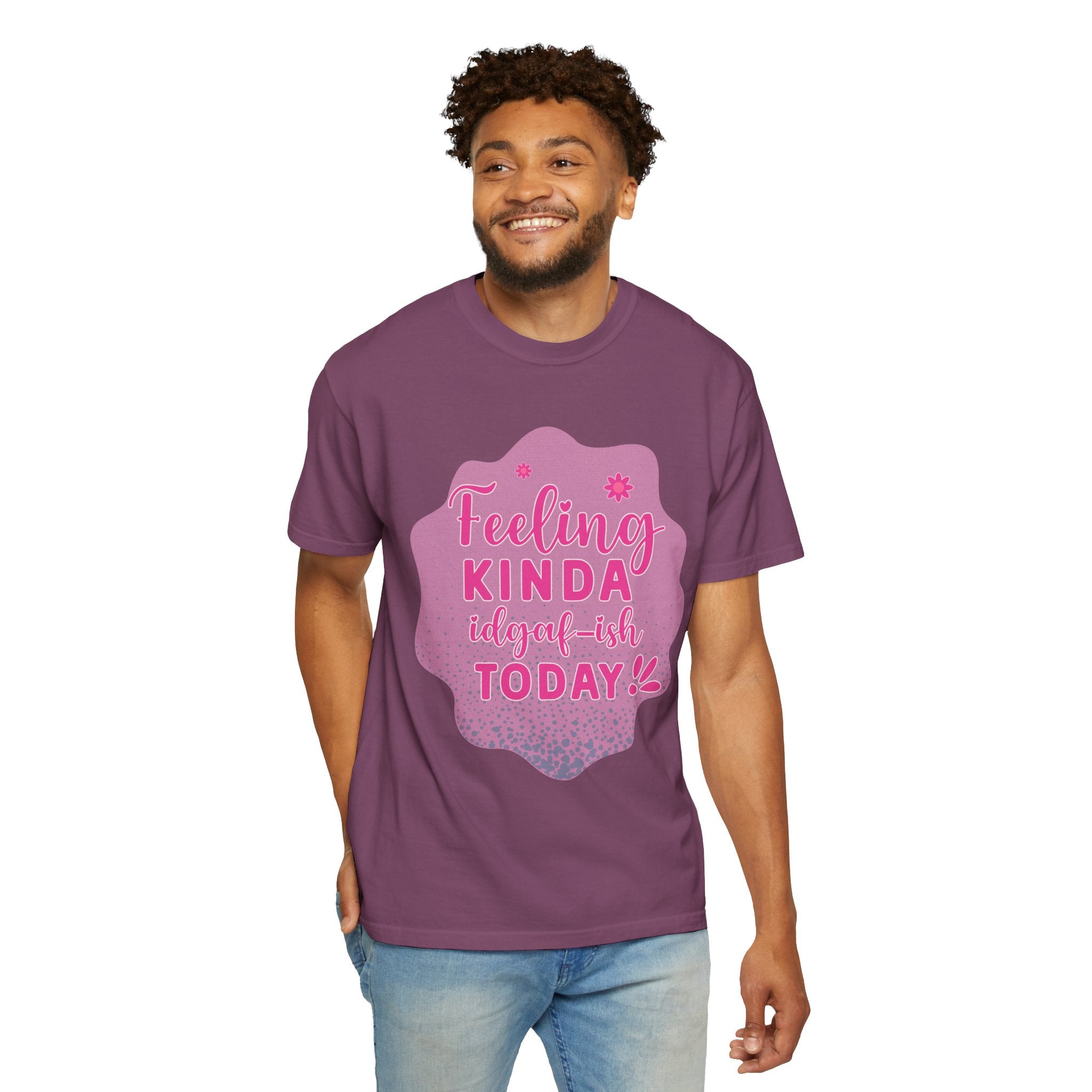 Feeling Kinda IDGAF Textured Retro Tee