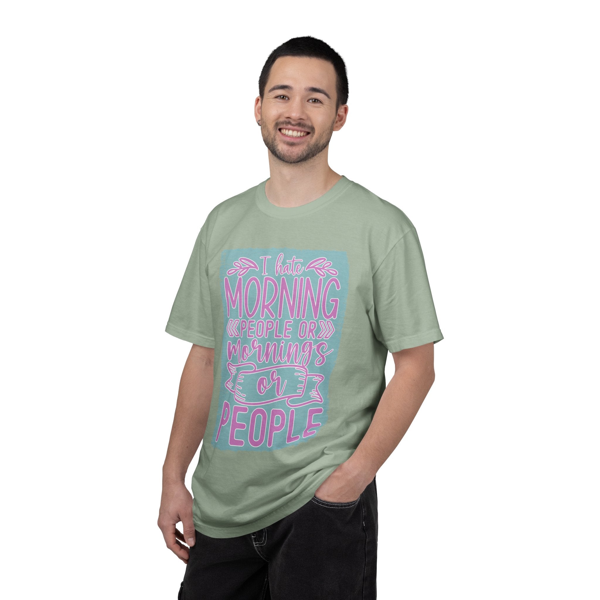 Textured Morning People Or Mornings For People T-Shirt
