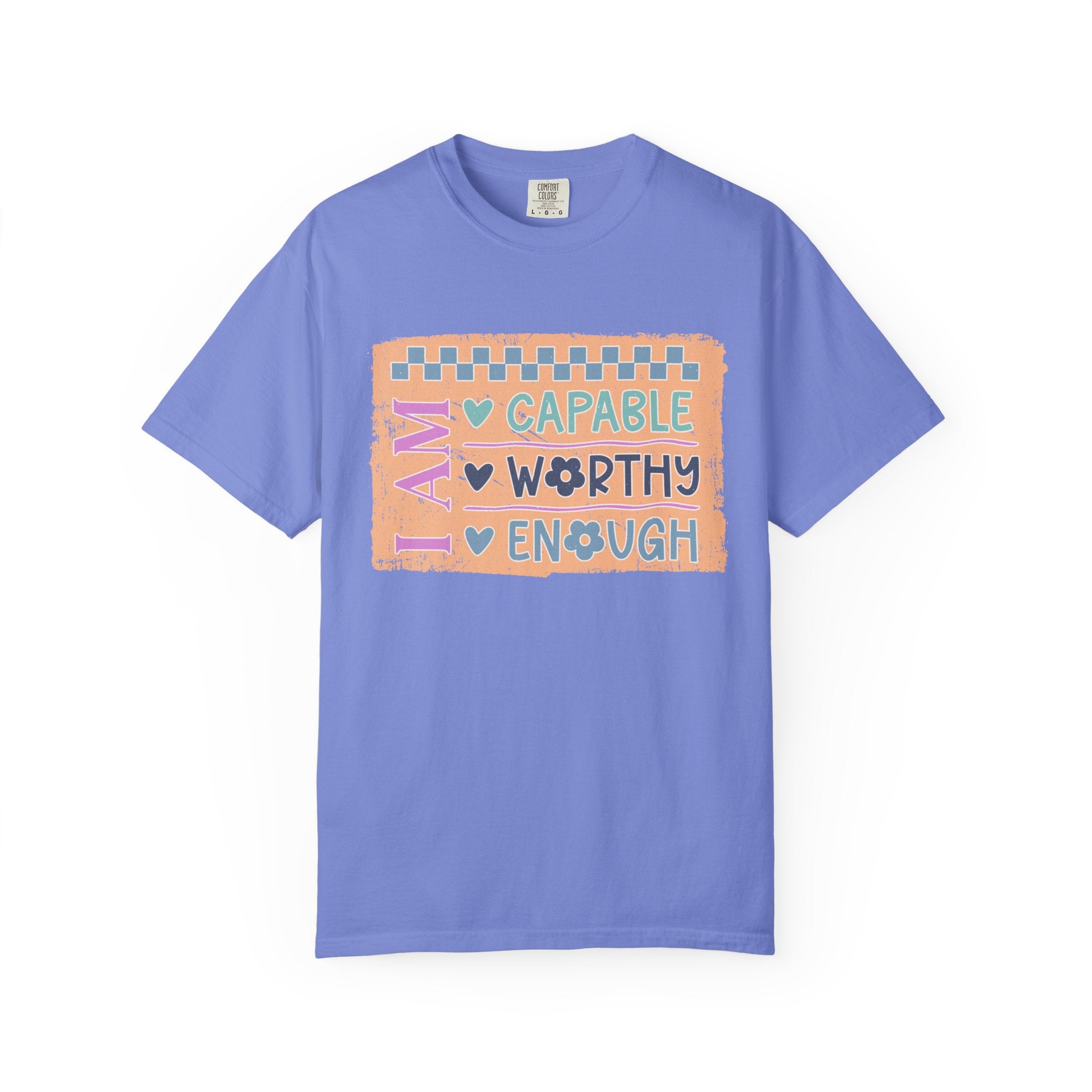 Textured I Am Capable Worthy Tee