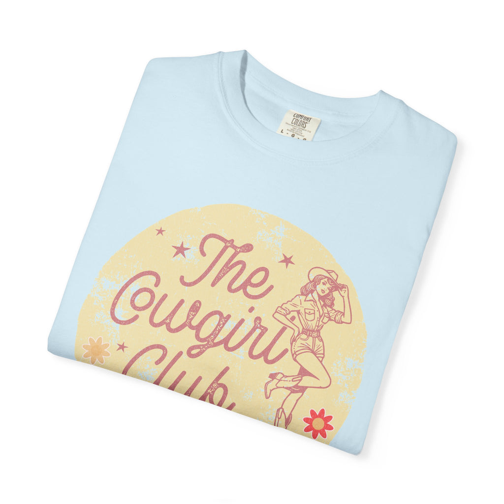 The Cowgirl Club Graphic T-Shirt — Retro Western Textured Tee