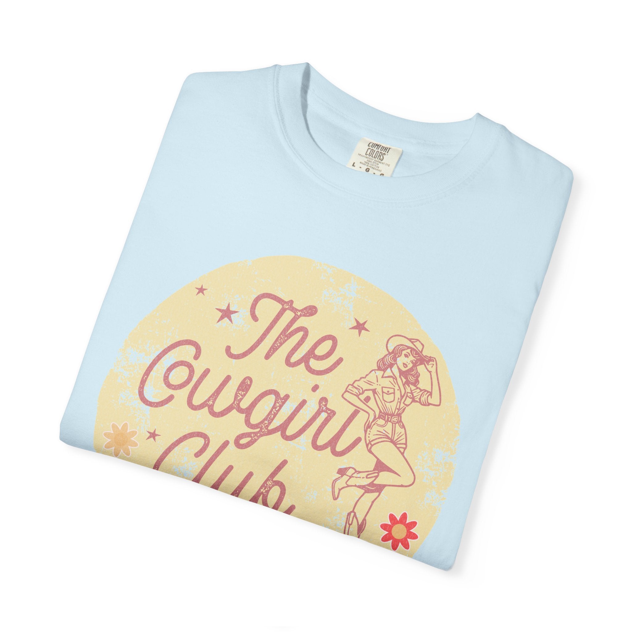 The Cowgirl Club Graphic T-Shirt — Retro Western Textured Tee