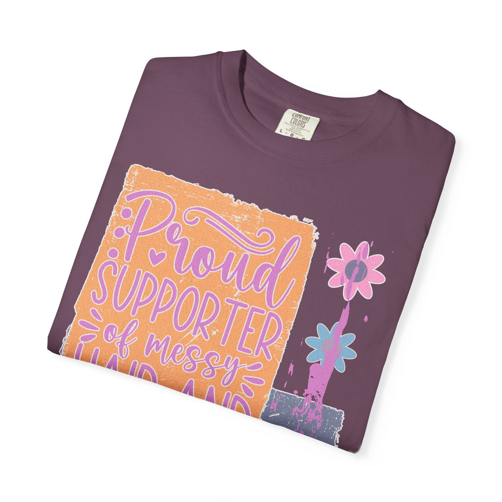 Proud Supporter of Messy Hair & Sweatpants Textured T-Shirt