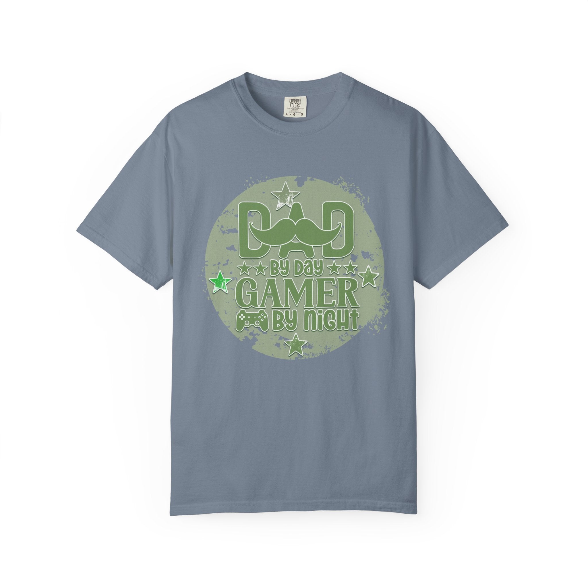 Dad By Day Gamer By Night Textured T-Shirt
