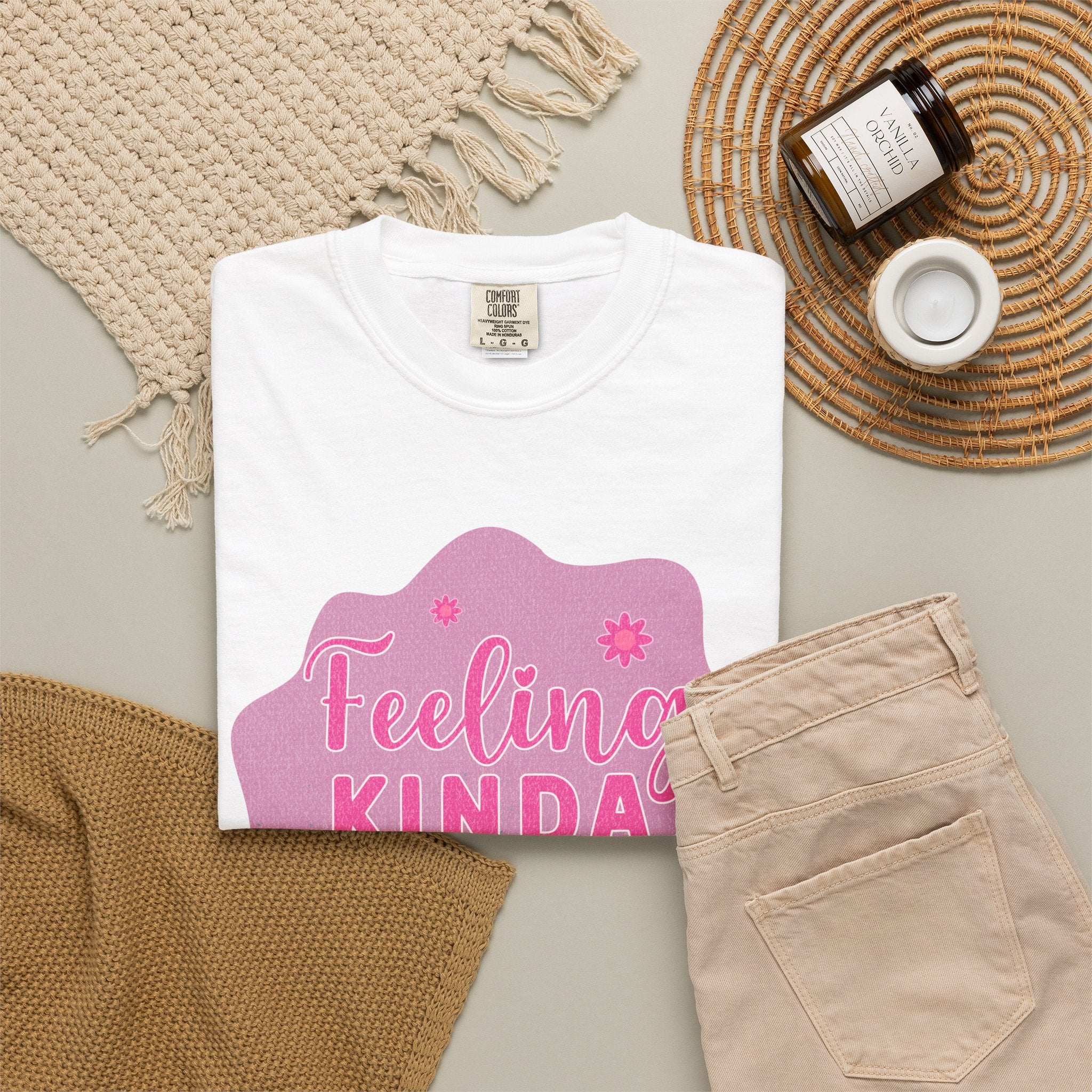 Feeling Kinda IDGAF Textured Retro Tee