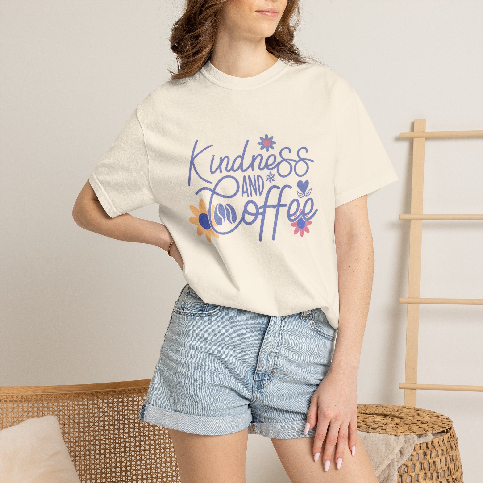 Textured Kindness and Coffee T-Shirt