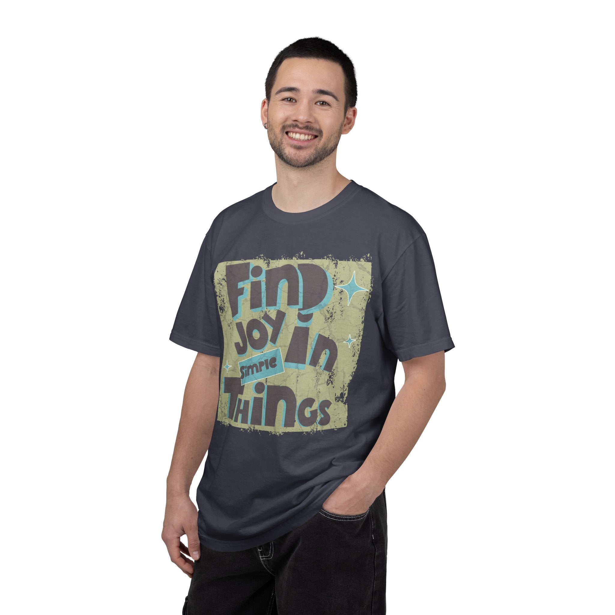 Find Joy In Simple Things Textured T-Shirt