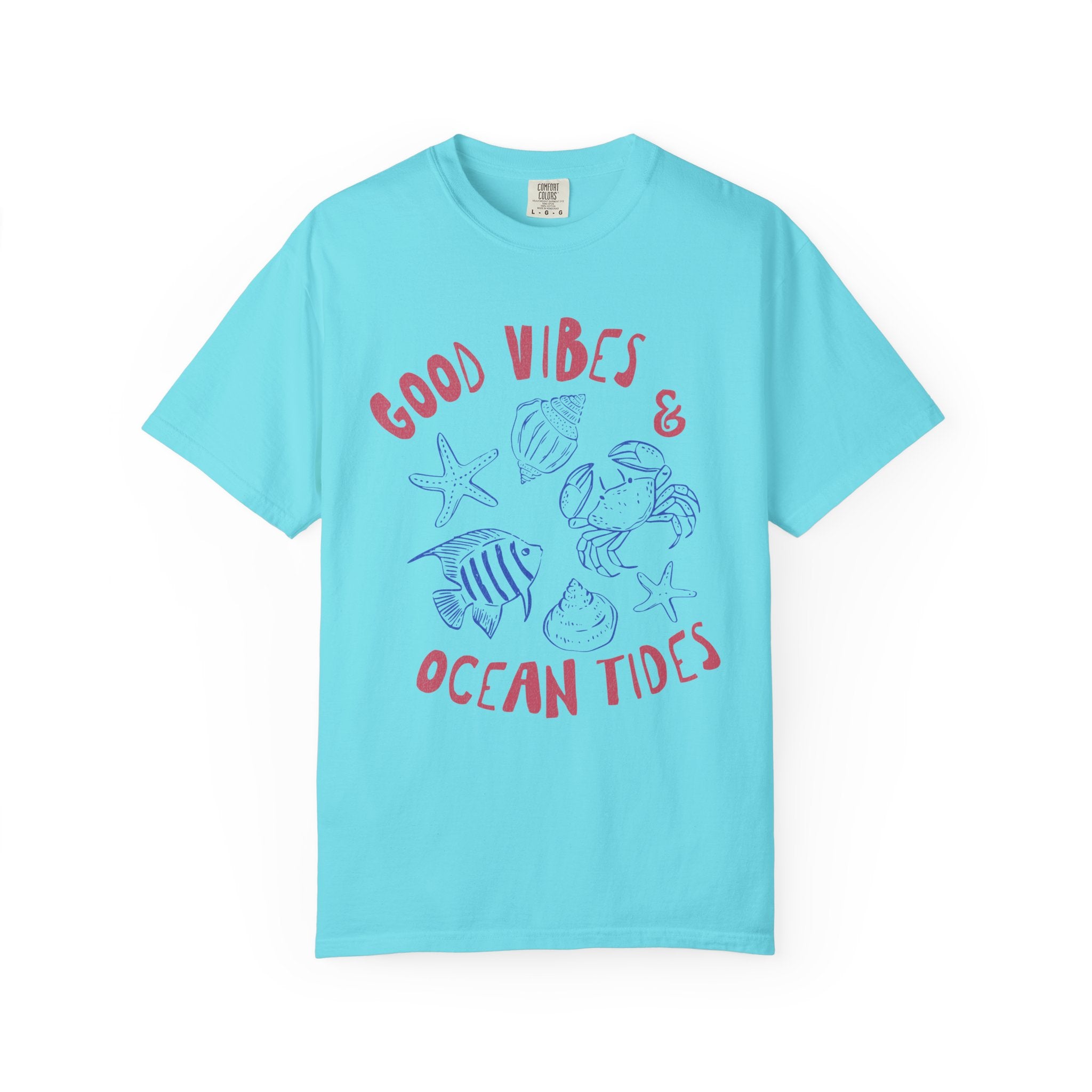 Good Vibes & Ocean Tides Textured Tee