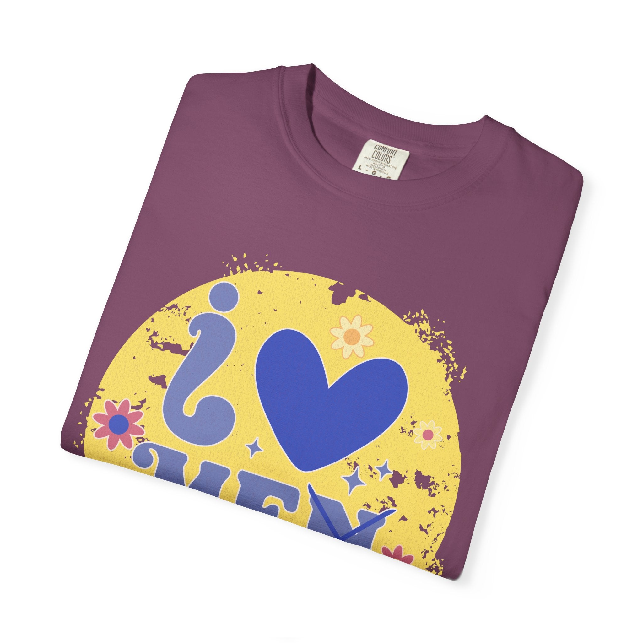Funny Retro Self Love Textured Tee