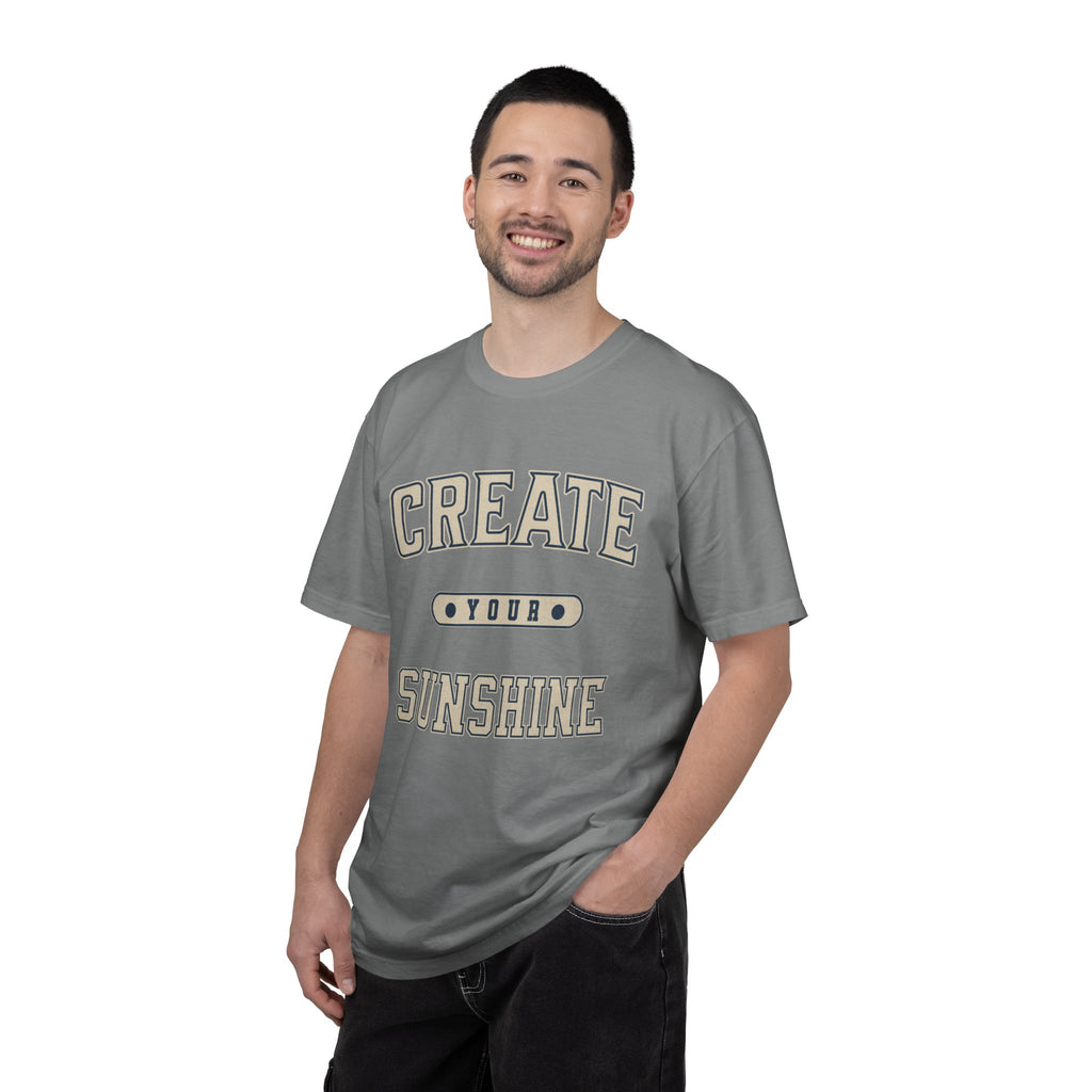 Textured Collegiate Create Your Sunshine Tee Unisex Garment-Dyed T-shirt