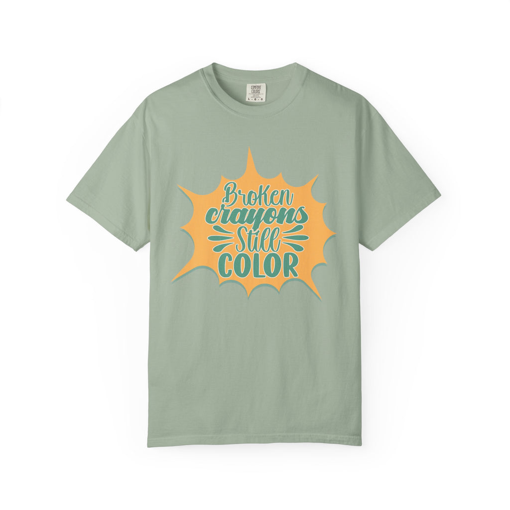 Broken Crayons Still Color Textured T-Shirt