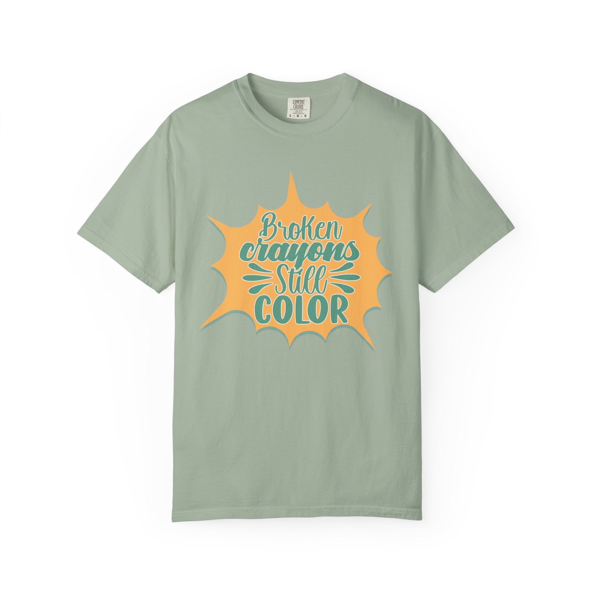 Broken Crayons Still Color Textured T-Shirt