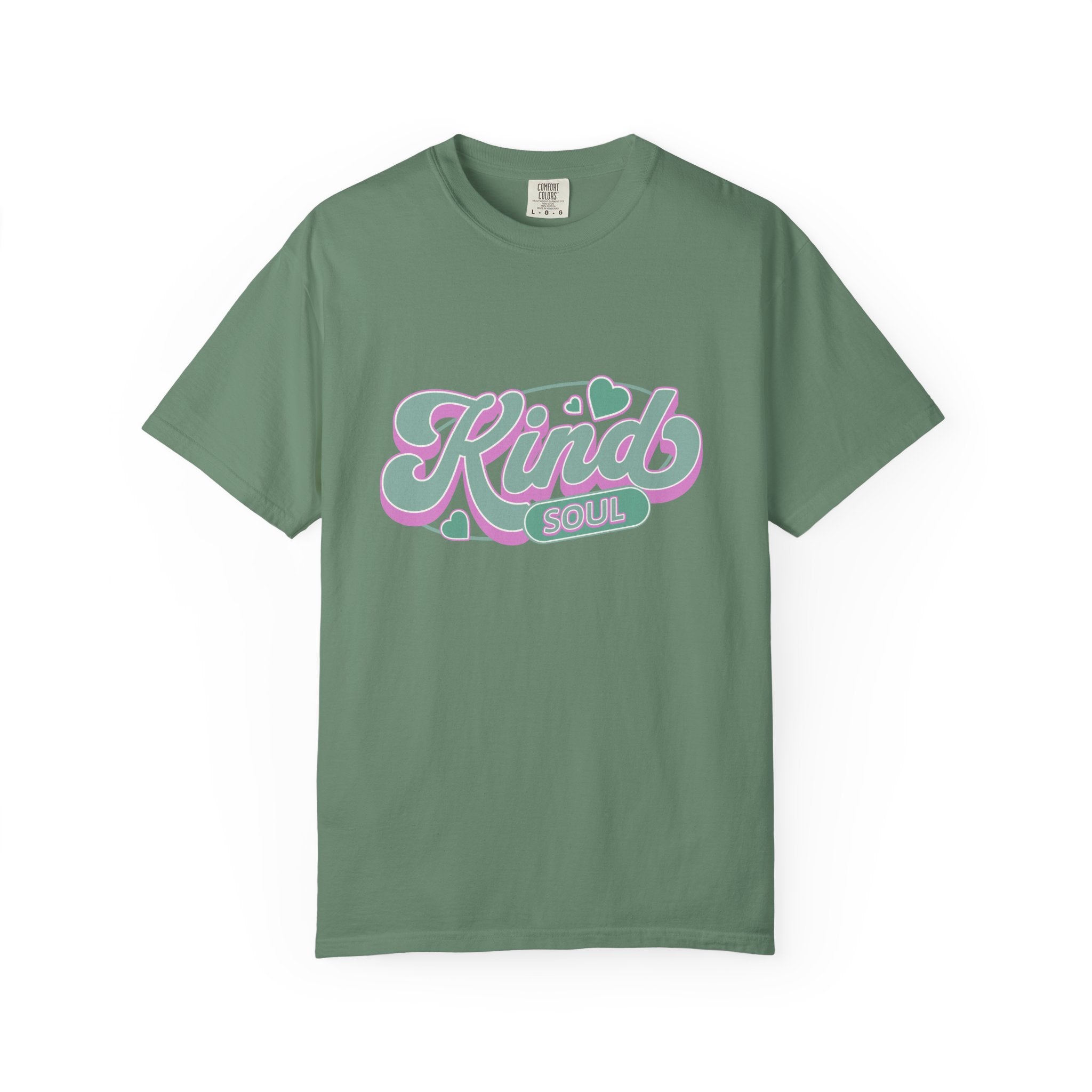 Textured Kind Soul T-Shirt — Retro Pastel Graphic Tee