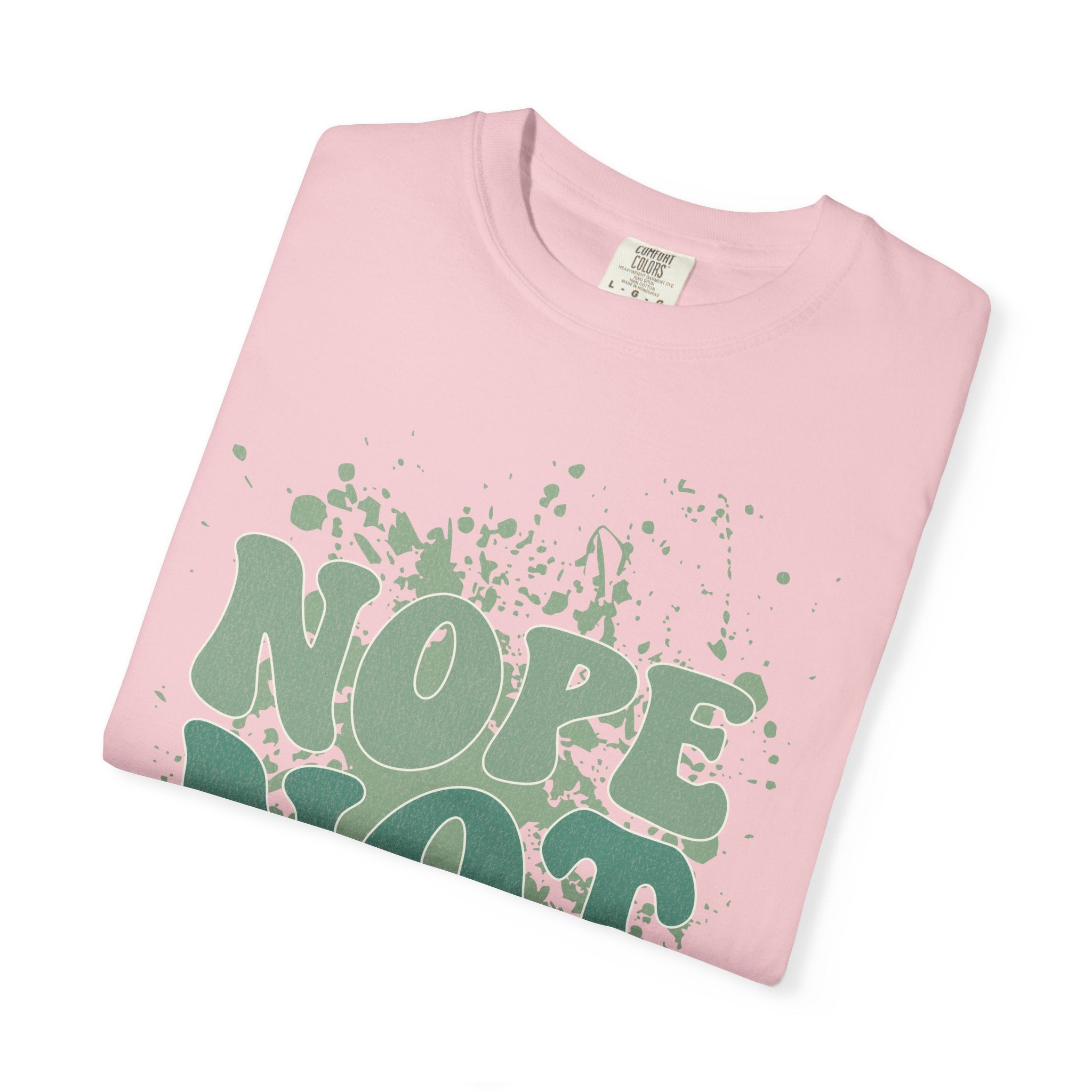 Nope Not Today Textured  T-Shirt — Funny Graphic Statement Tee