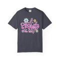 Textured Growth Is Growth T-Shirt — "Growth Is Growth No Matter How Small" Floral Tee