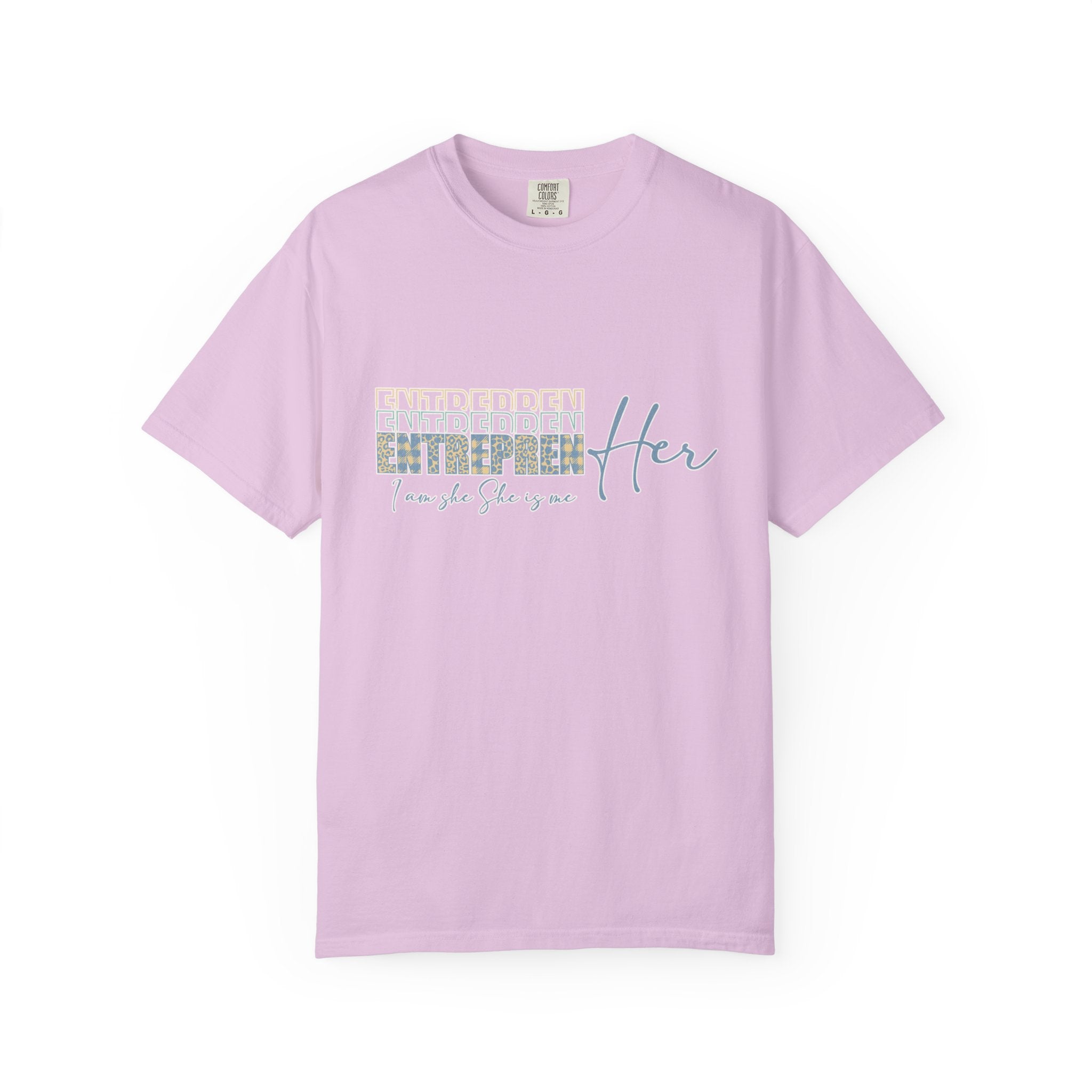 EntreprenHer Leopard Print Script Tee — "I run this, She runs you" Inspirational Graphic Tee