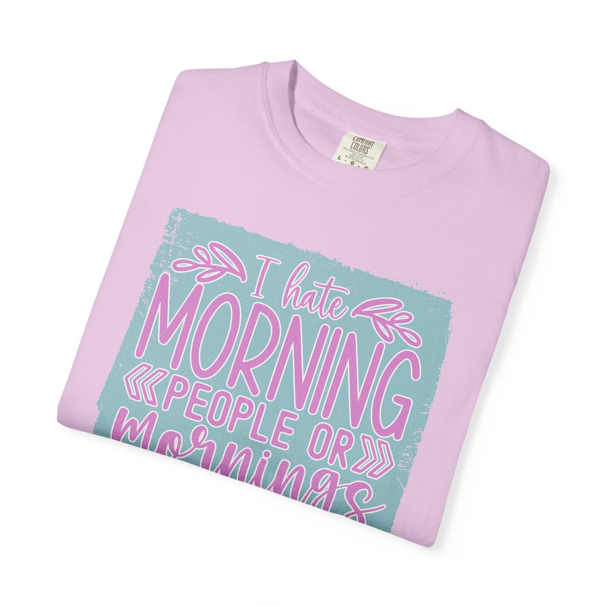 Textured Morning People Or Mornings For People T-Shirt