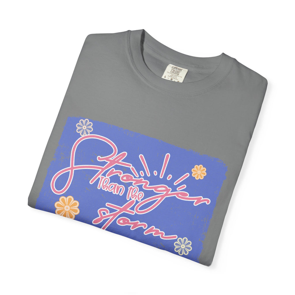 Stranger Than Fiction T-shirt | Textured Retro Script Floral Graphic