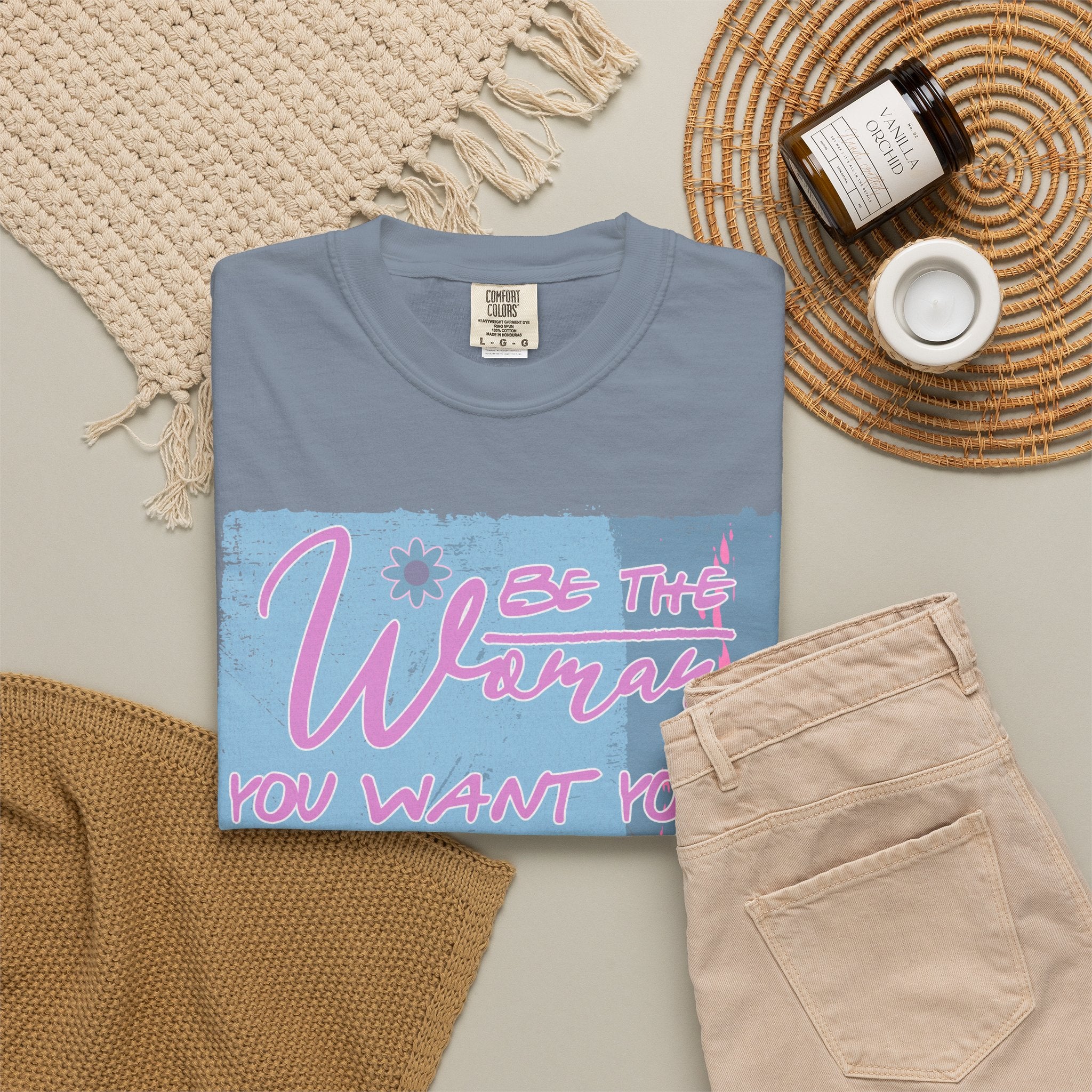 Daughter Pride Textured T-Shirt — "Be the Way You Want Your Daughter to Be" Inspirational Graphic Tee