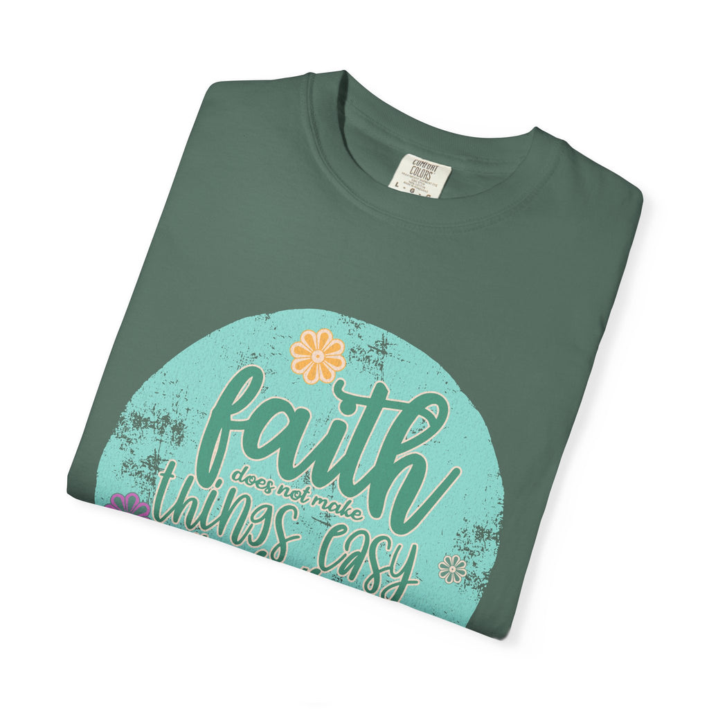 Faith Makes All Things Possible T-Shirt |Textured Inspirational Tee