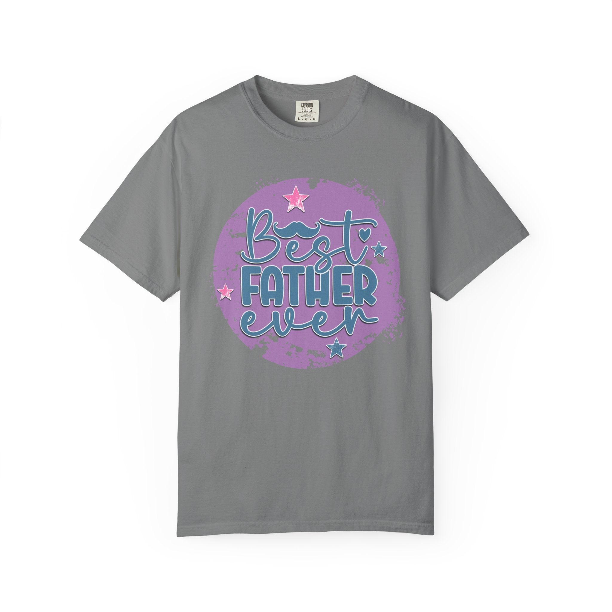 Best Father Ever Textured T-Shirt — Father’s Day Gift Tee