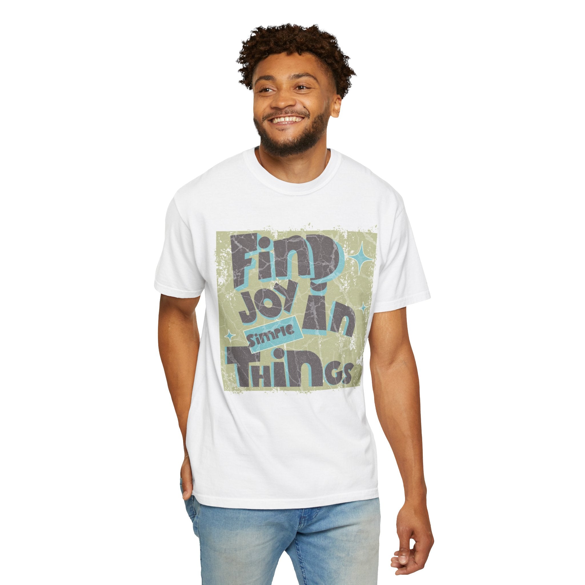 Find Joy In Simple Things Textured T-Shirt