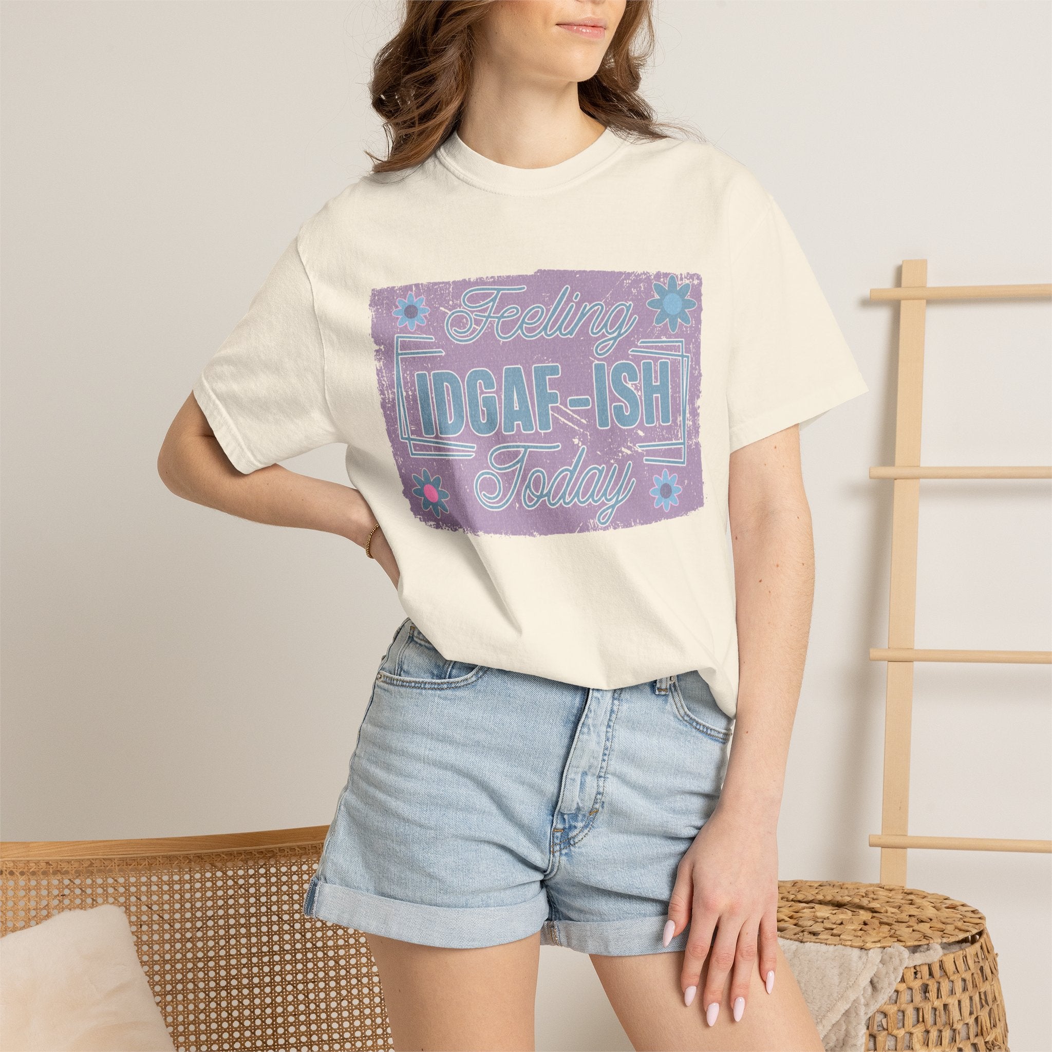 Feeling IDGAF-ish Today Textured T-Shirt