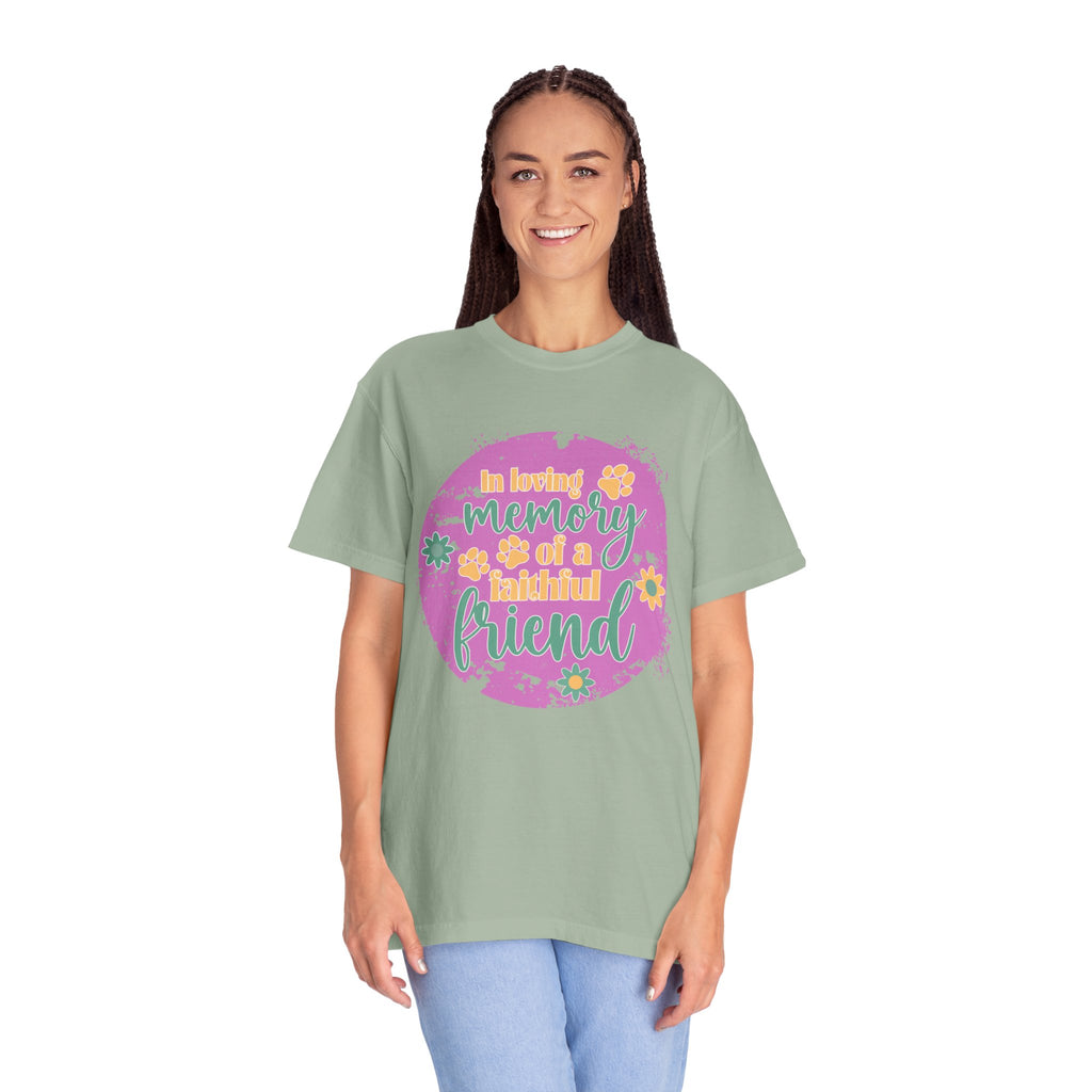 Textured Retro Faithful Friend Memorial Tee