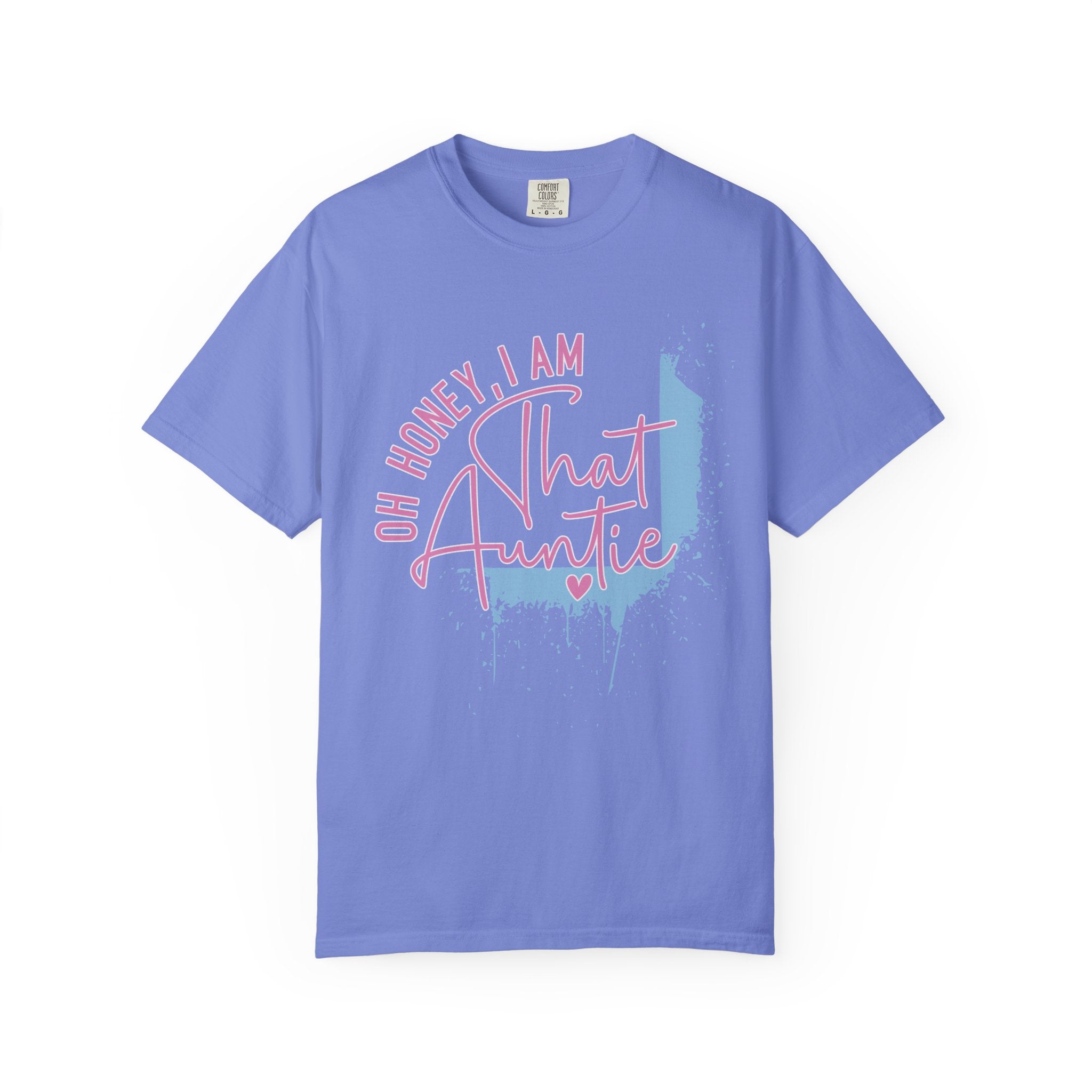 That Auntie Textured T-Shirt - "Oh Honey, I Am That Auntie" Graphic Tee