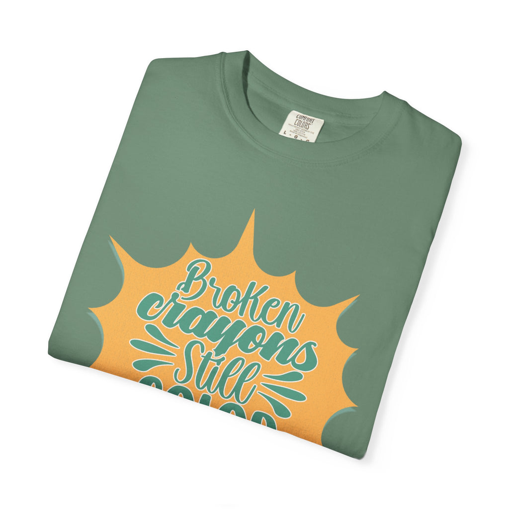 Broken Crayons Still Color Textured T-Shirt
