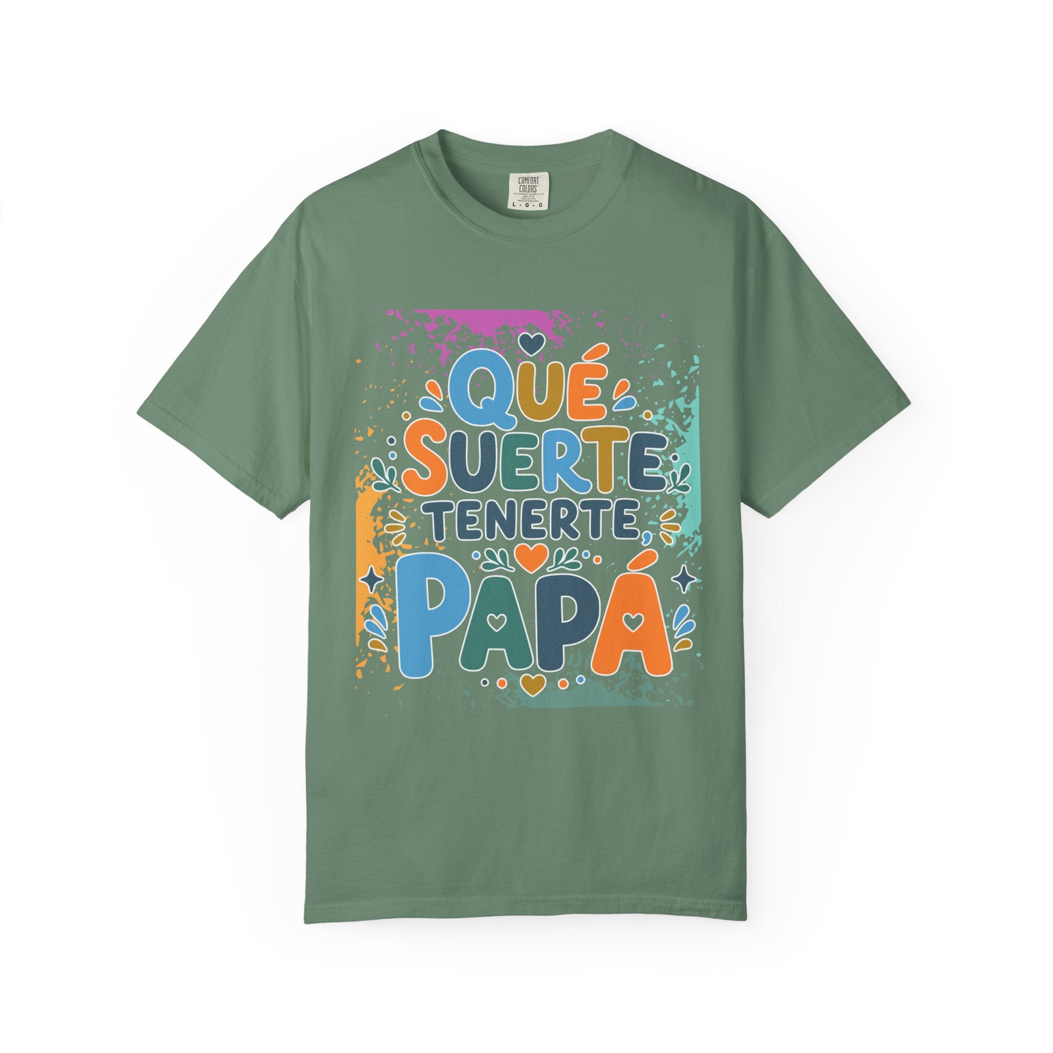 Qué Suerte Tenerte, Papá — Father's Day Textured T-Shirt