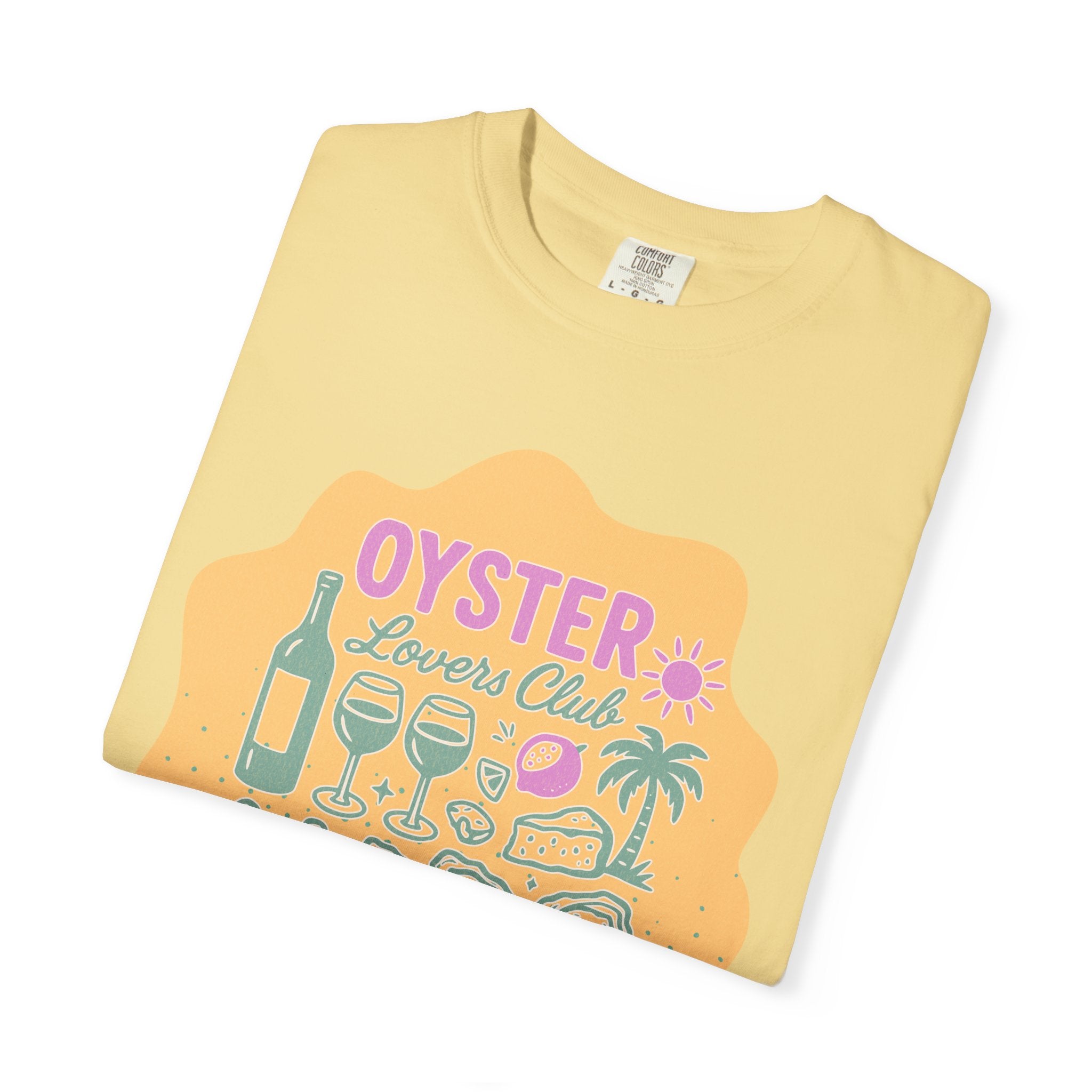 Textured Oyster Lovers Club T-Shirt — Coastal Seafood Graphic Tee