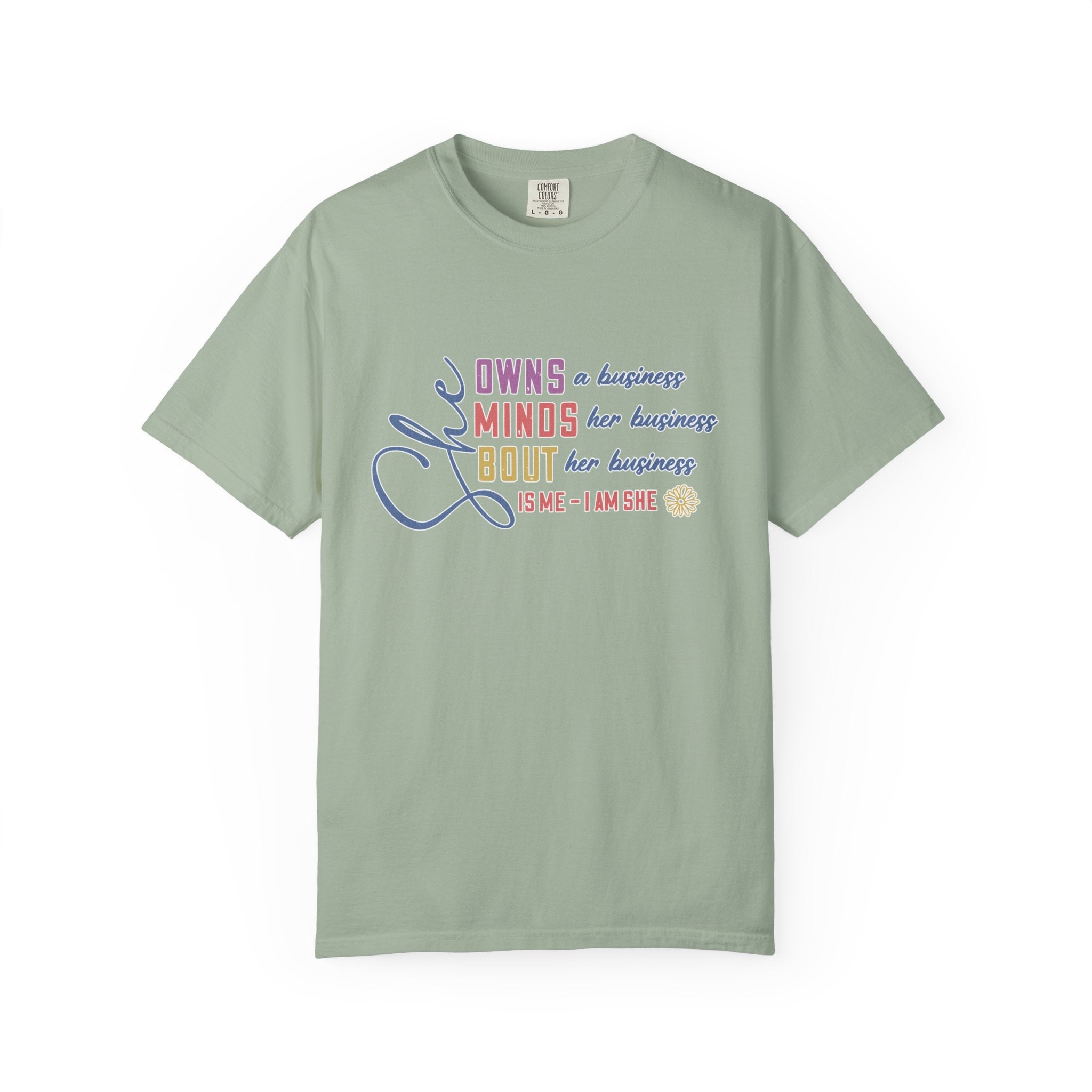 She Owns Minds T Textured-Shirt — Feminist Empowerment Tee