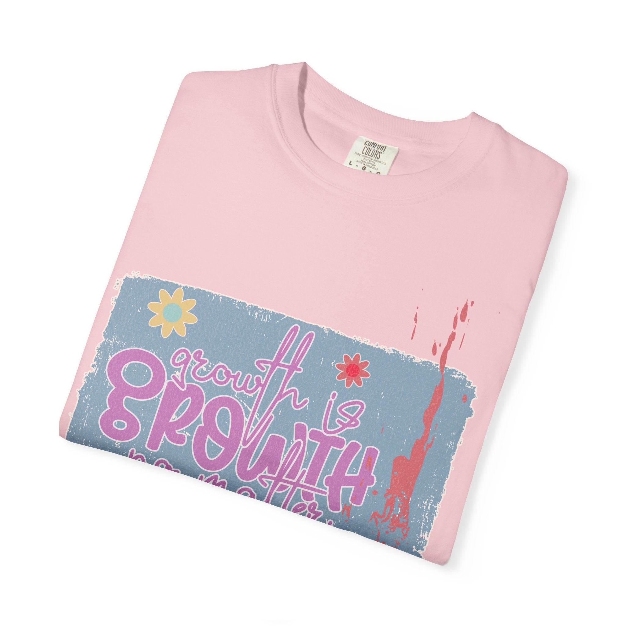 Growth Mindset T-Shirt — "Growth" Floral Graphic Tee