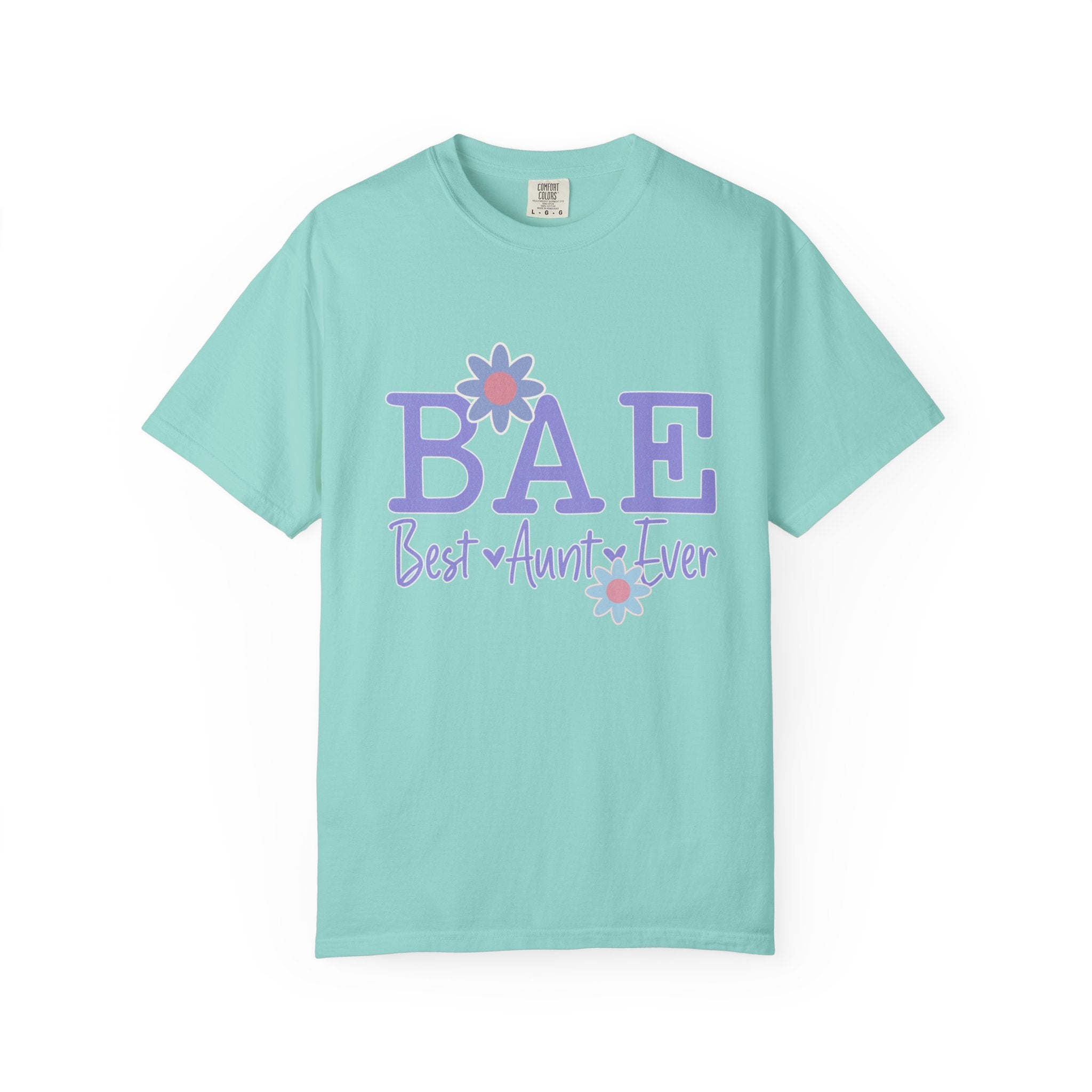 BAE Best Aunt Purple Textured Tee