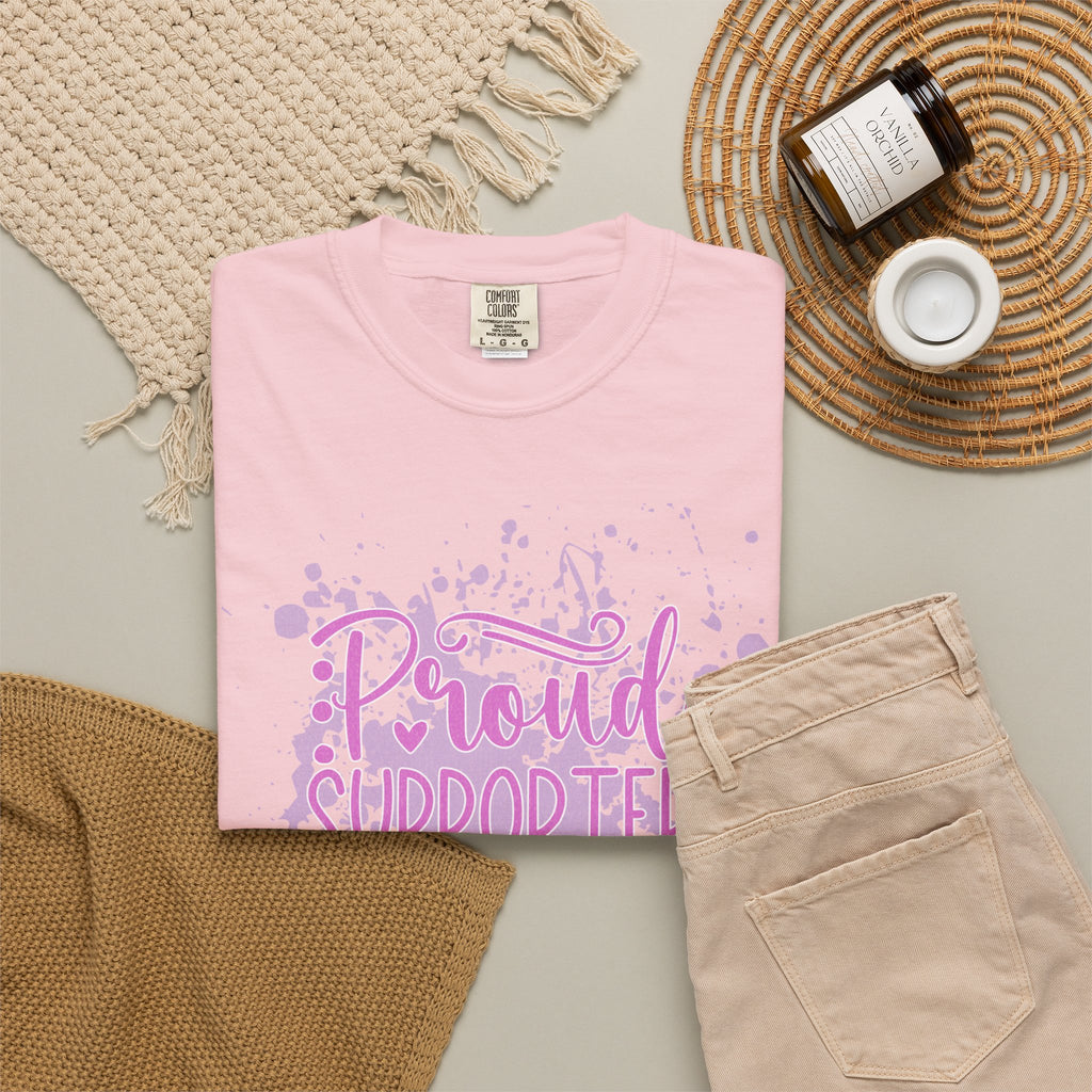 Textured Proud Supporter of Messy Hair and Sweatpants T-Shirt