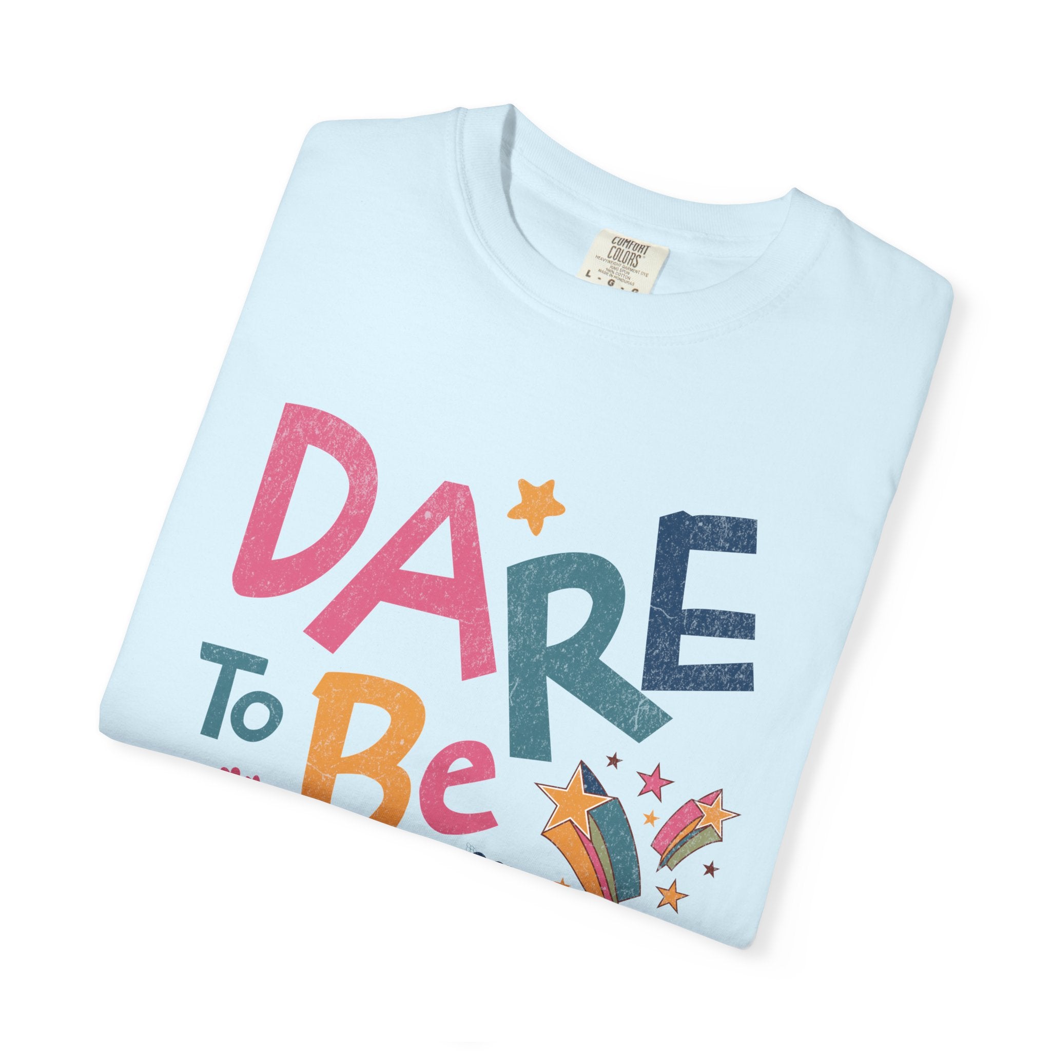 Dare to Be Different graphic T-Shirt | Textured Positive Typography Tee